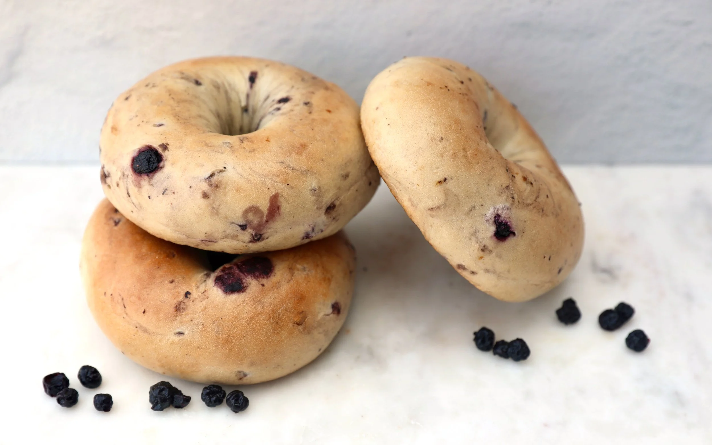 Wild Blueberry Bagels