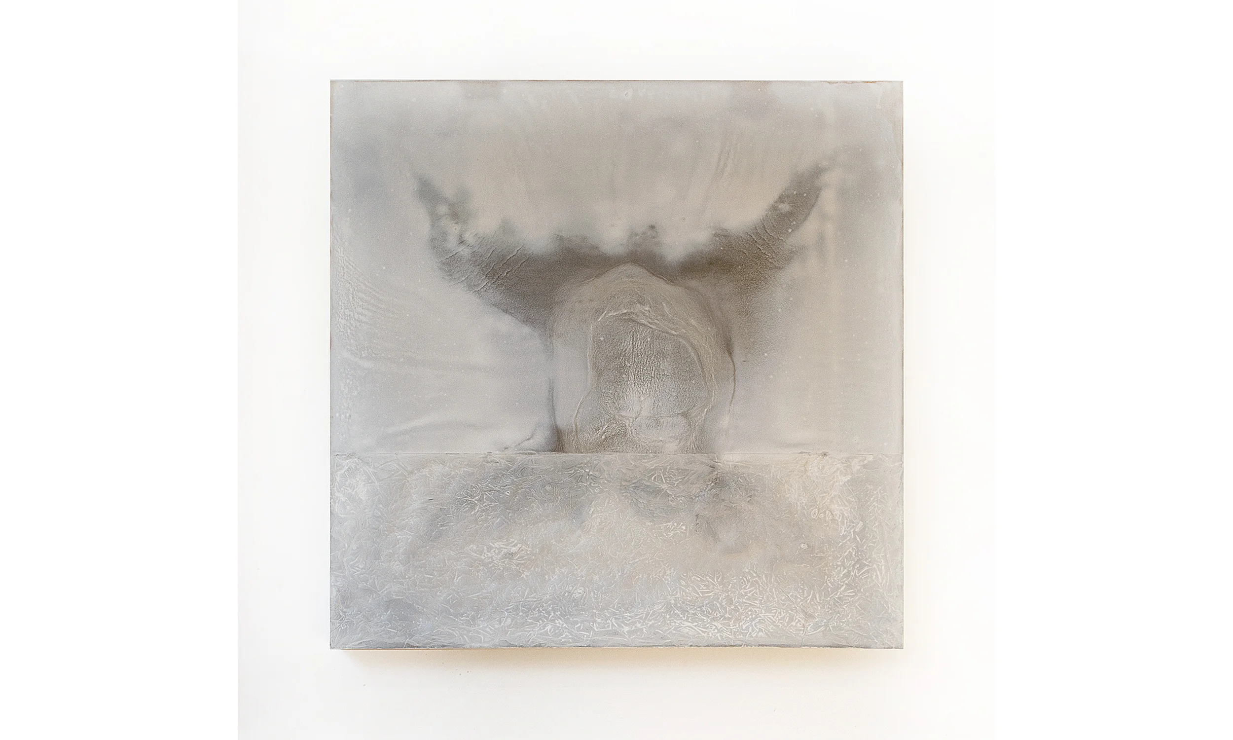 A Ghosting I 2013 Cast cement 52.50h x 52.50w x 2.50d in