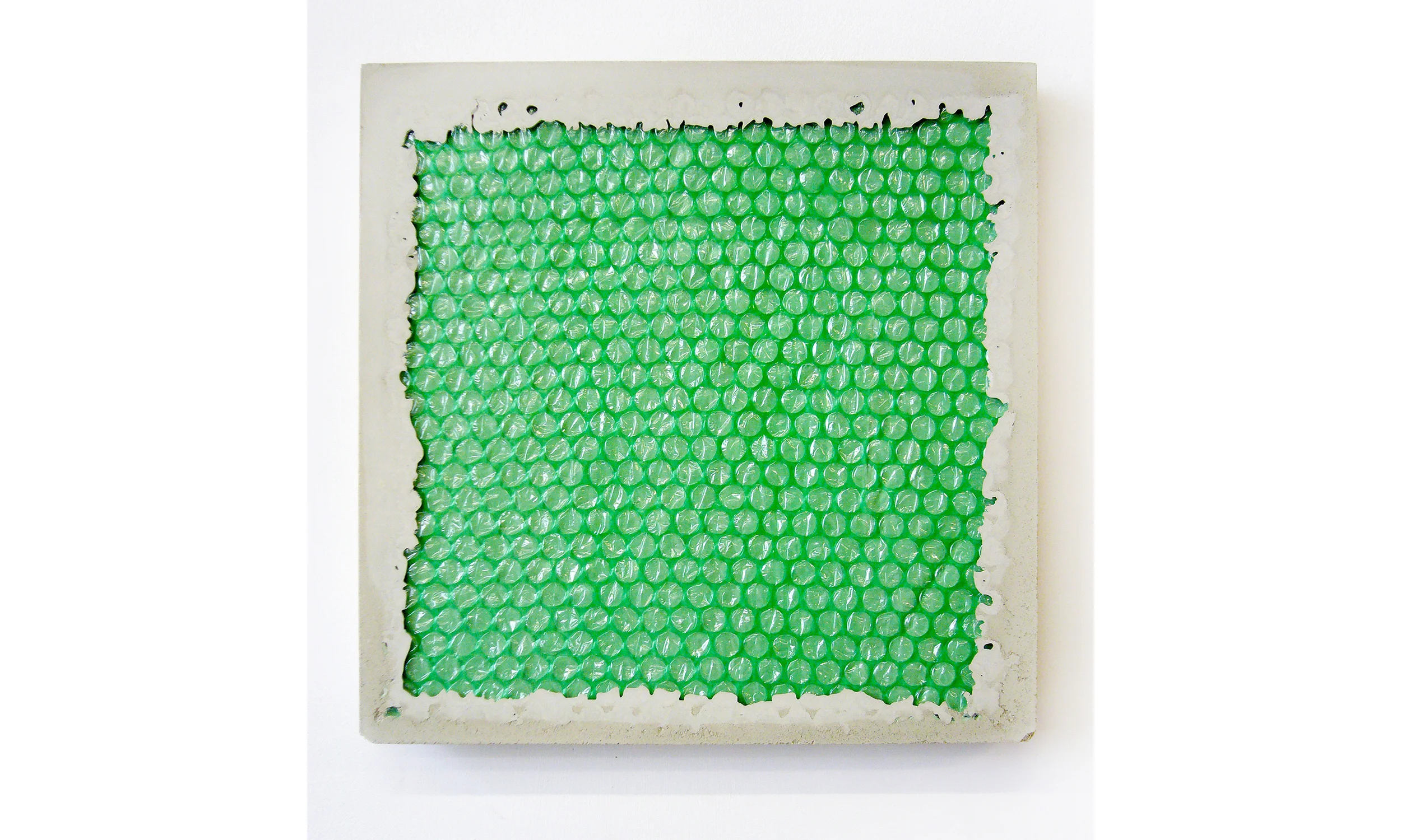 Rapt 2013 Digital C-print embedded into cement 10h x 10w x 1d in