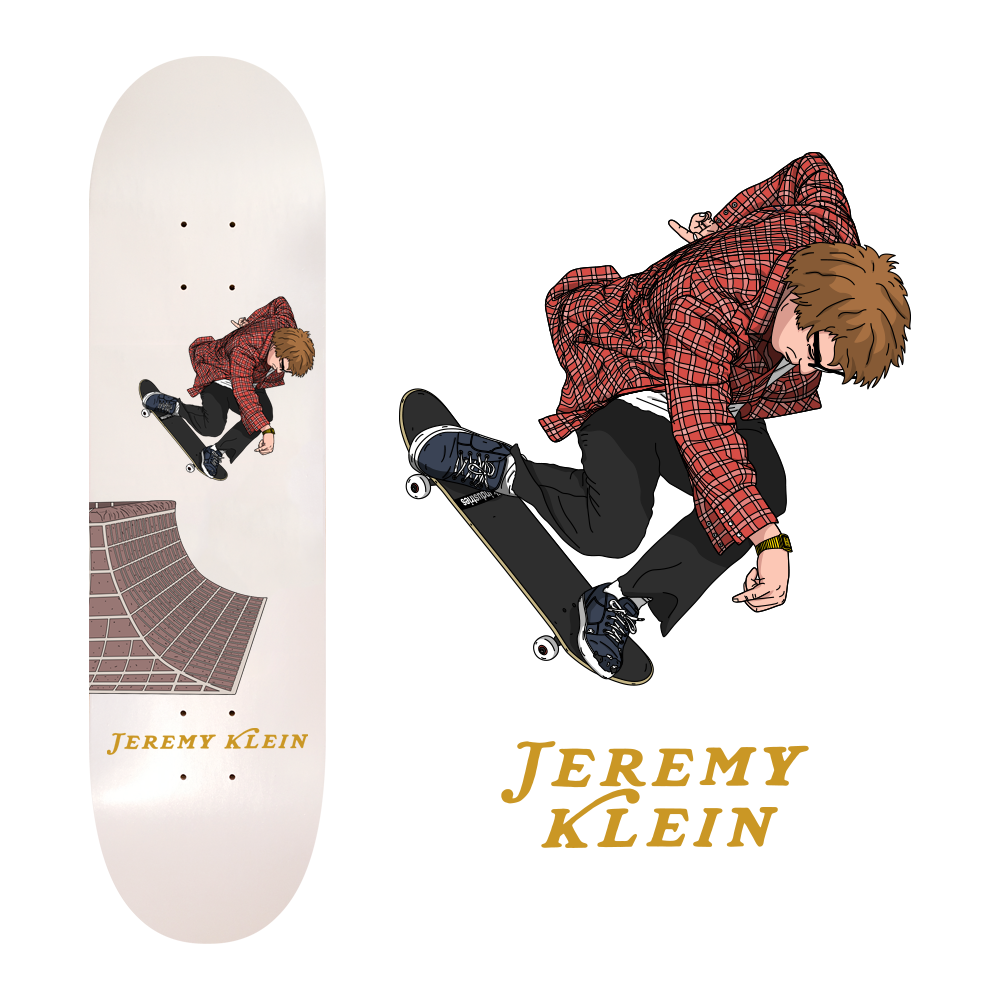 jeremy klein 360 ollie skateboard design for jk industries