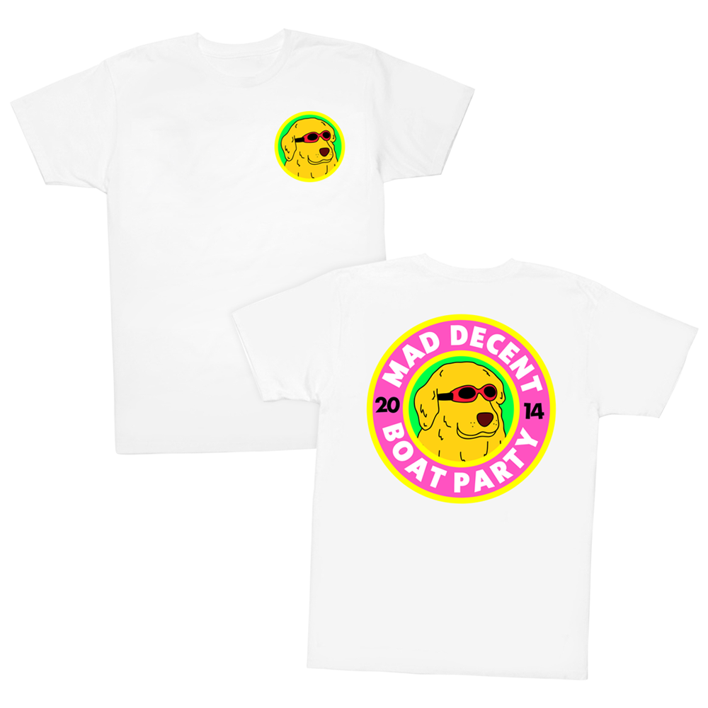 shirt design for mad decent boat party