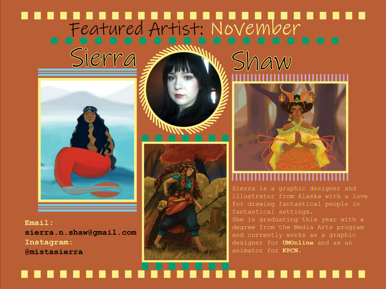 SIERRA SHAW: November Featured Artist