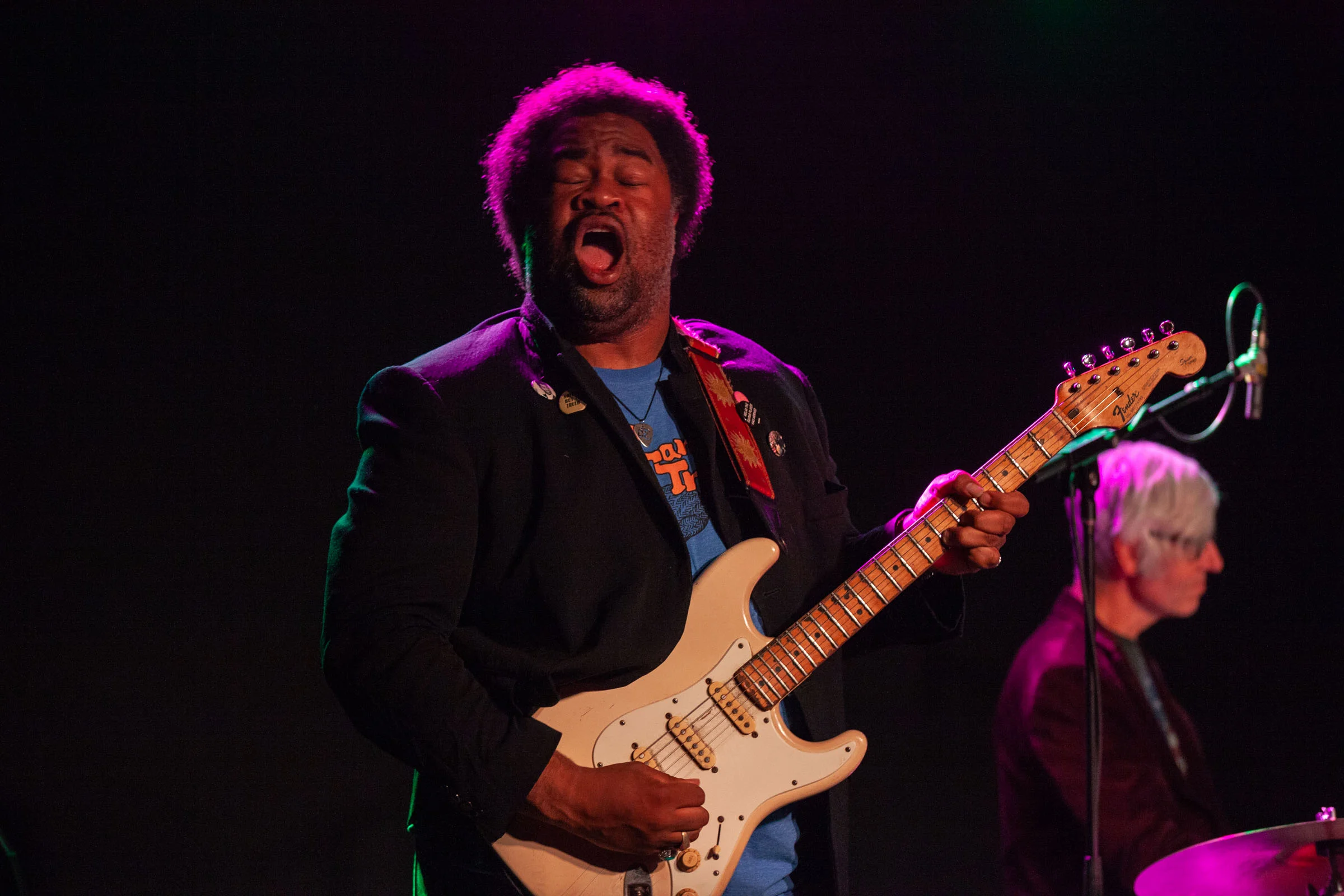 Jimmy James on guitar Photo by Donal Lakatua