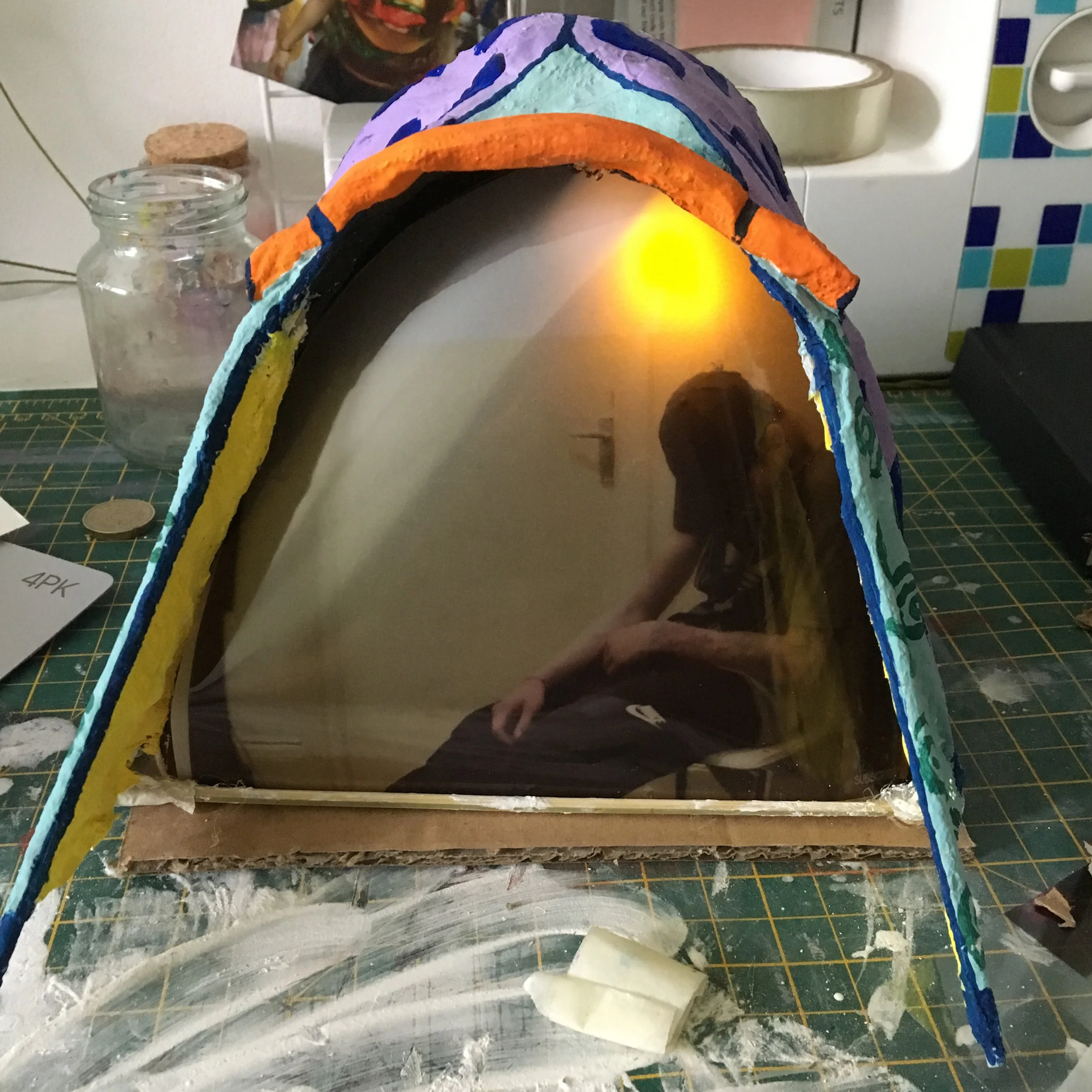Jadene Imbusch working on prototypes for Pitched (June 2019) Photo: Jadene Imbusch