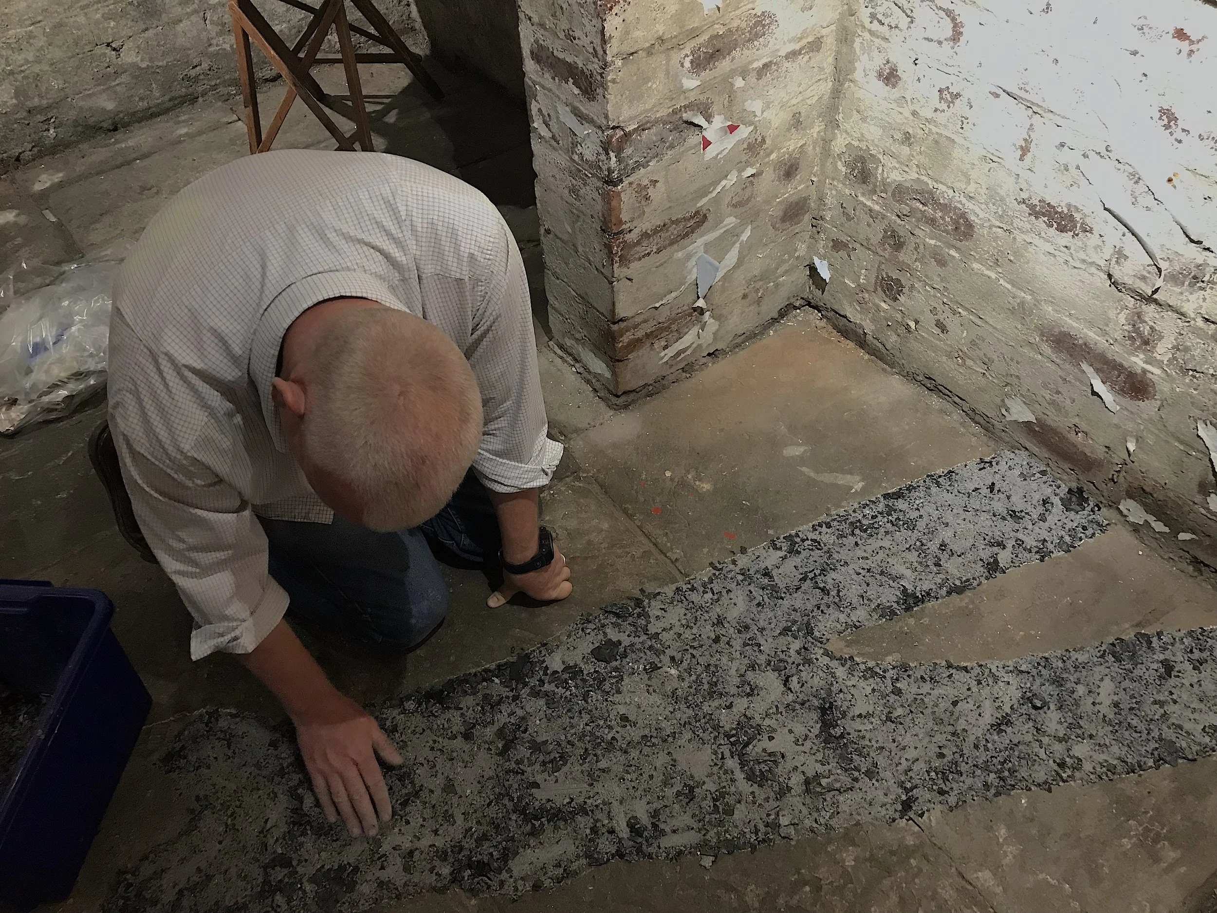 Phill Hopkins at the final stages of production on A House Within A Home (August 2019) Photo: Bruce Davies
