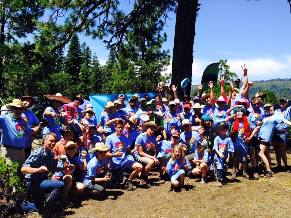 The Quicksilver Running Club, managers of the Duncan Canyon aid station at Western States. Photo credit .
