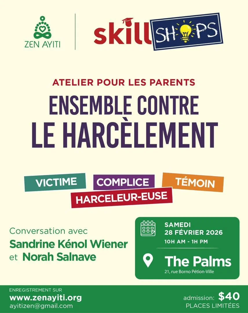 Ensemble contre le harcèlement - Sandrine Kénol Wiener et Norah Salnave