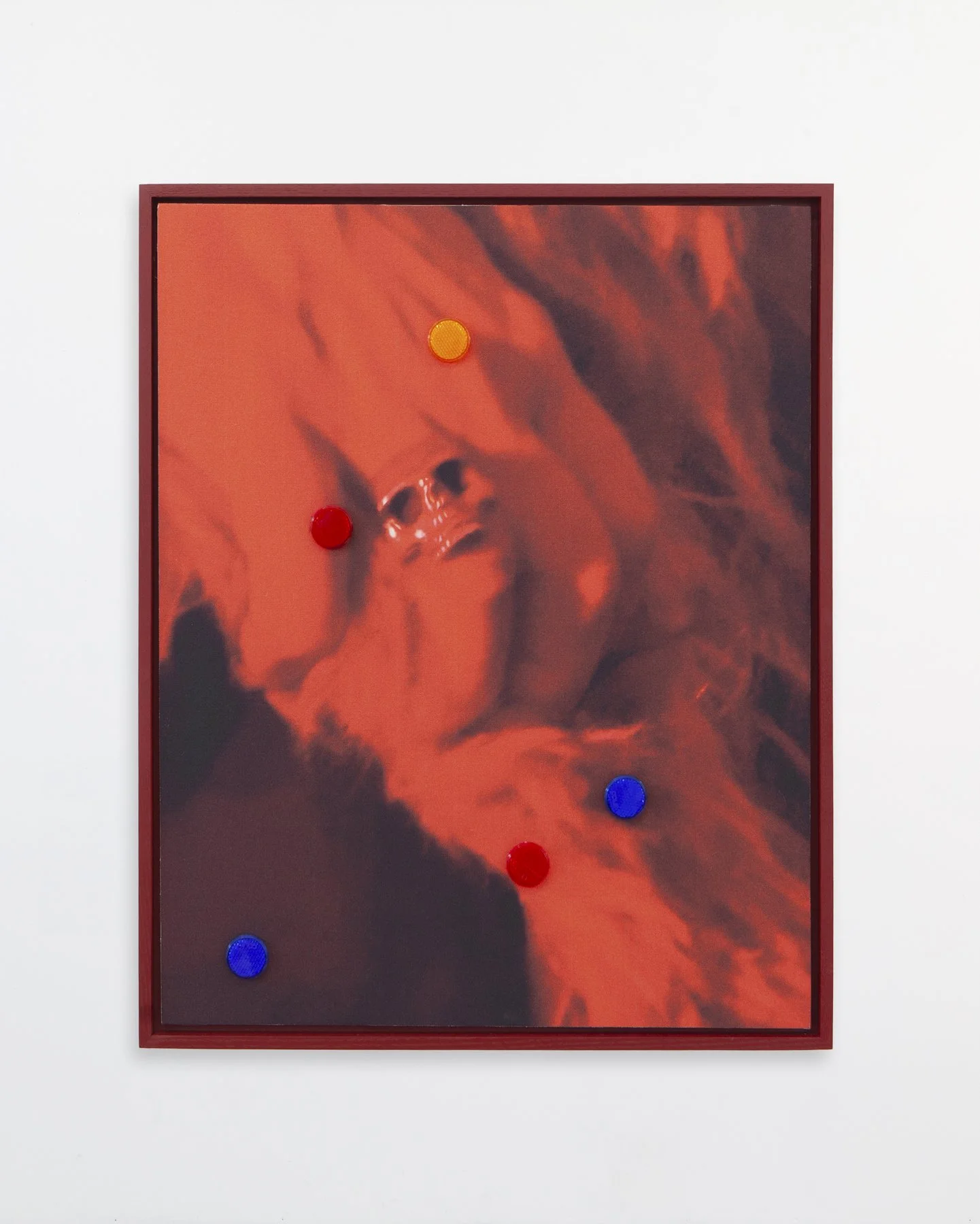 IMG_0234-2, 2026 Inkjet print on canvas, adhesive reflectors, mounted to wood panel 20"X24"
