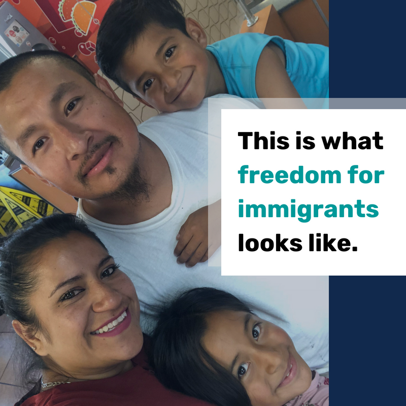 Jasiel was the first individual to be bonded out through the WCDF Community Fund. Soon after he was able to reunite with this wife Almadelia, 9-year-old daughter and 7-year-old son.