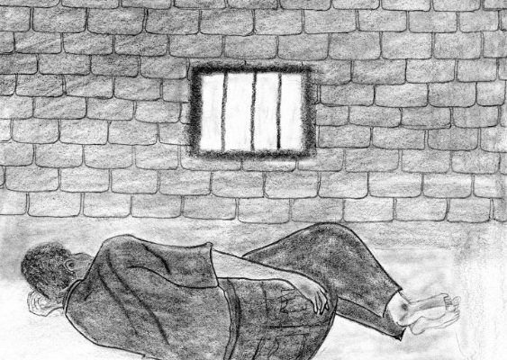 Mohammad, pencil on paper. The Refugee Art Project