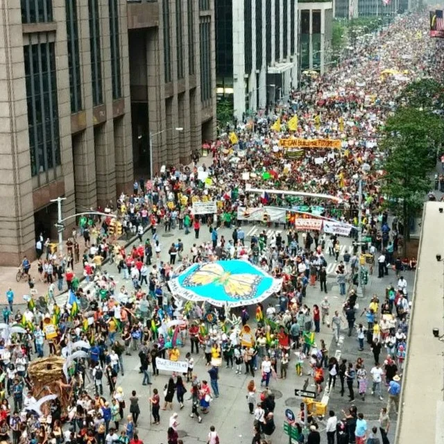 Peoples Climate March, 2014. Photo Credit: CultureStrike on Instagram