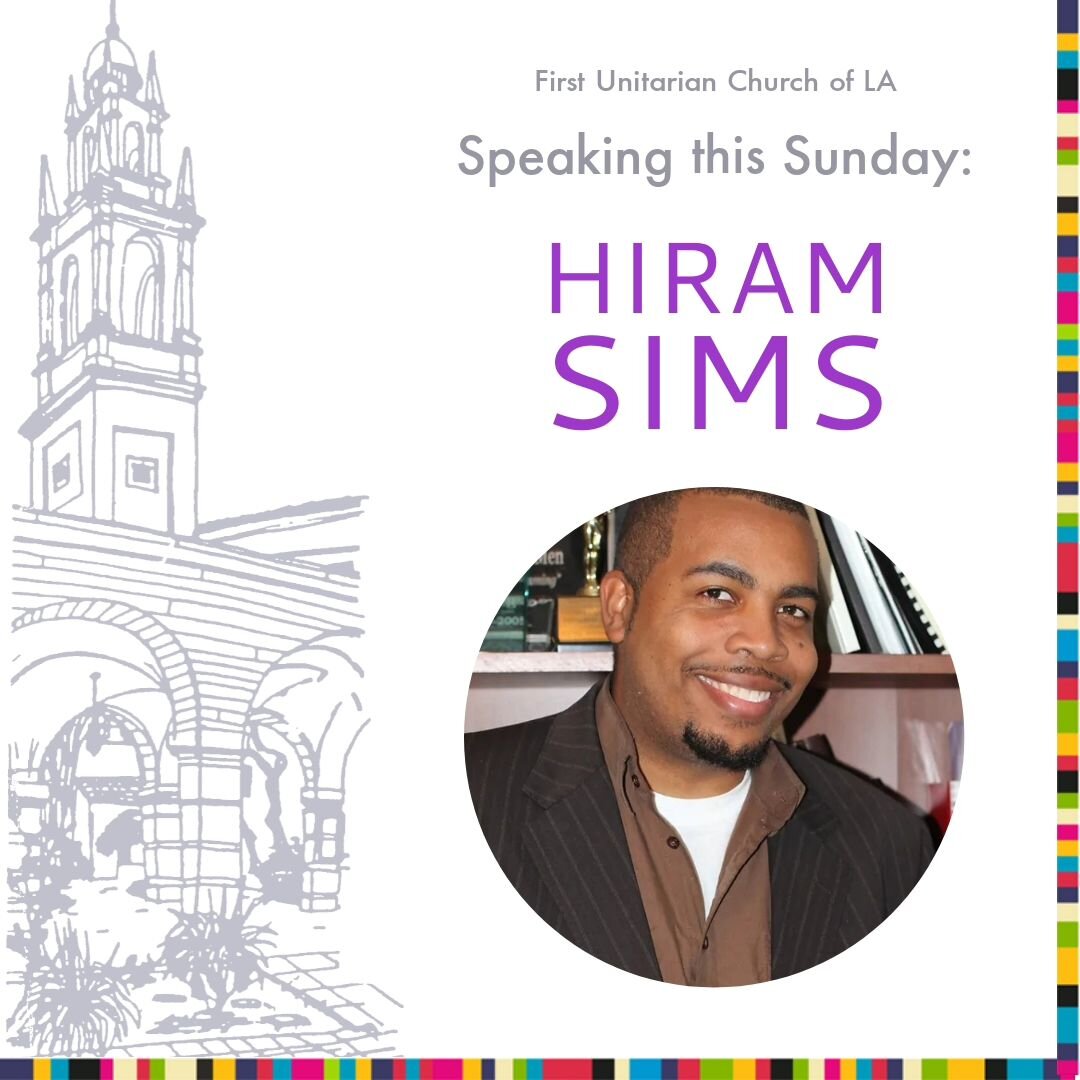 This Sunday's speaker is Hiram Sims! ▪️His talk is titled &quot;Poetry and the Scripture.&quot; ▪️Hiram will explore the ancient relationship between poetry and the scriptures written by King David. ▪️This talk also gives reverence to the Los Angeles