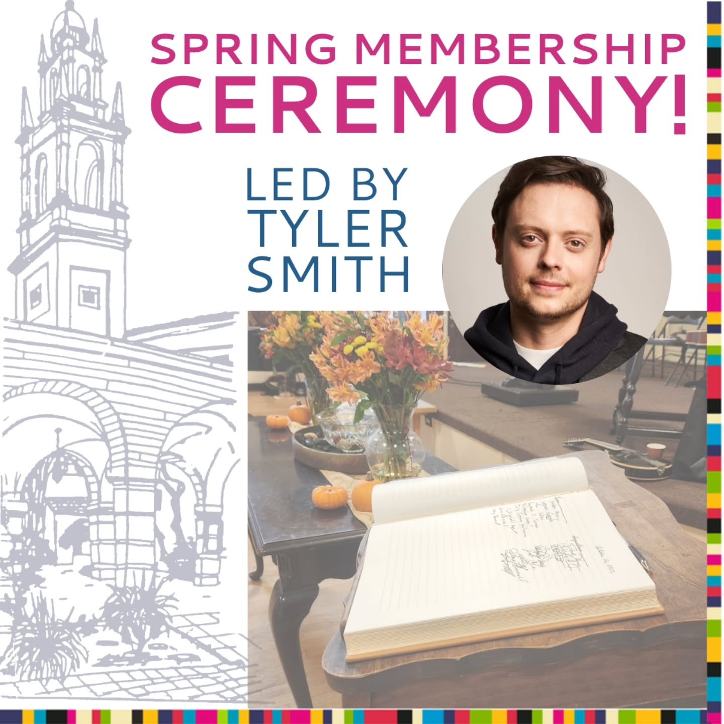This Sunday's service includes our spring membership ceremony! 🫱🏿‍🫲🏼 Come on out to support the induction of our new members and honor the church's long history of spiritual nourishment, progressive beliefs, cultural enrichment, and loving c