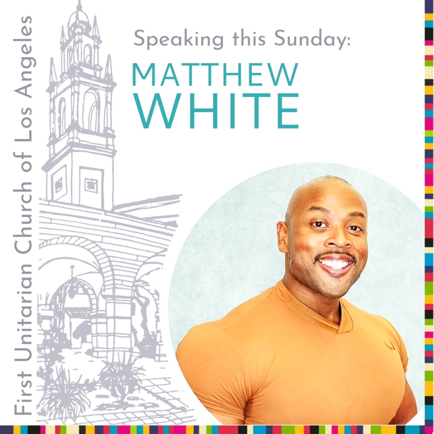 Our speaker this Sunday is Matthew White! His talk is titled "Organizing for Spiritual Awakening."
About the talk:
This will be a transformative discussion exploring the intersection of agitation and spirituality. Together, we will refle