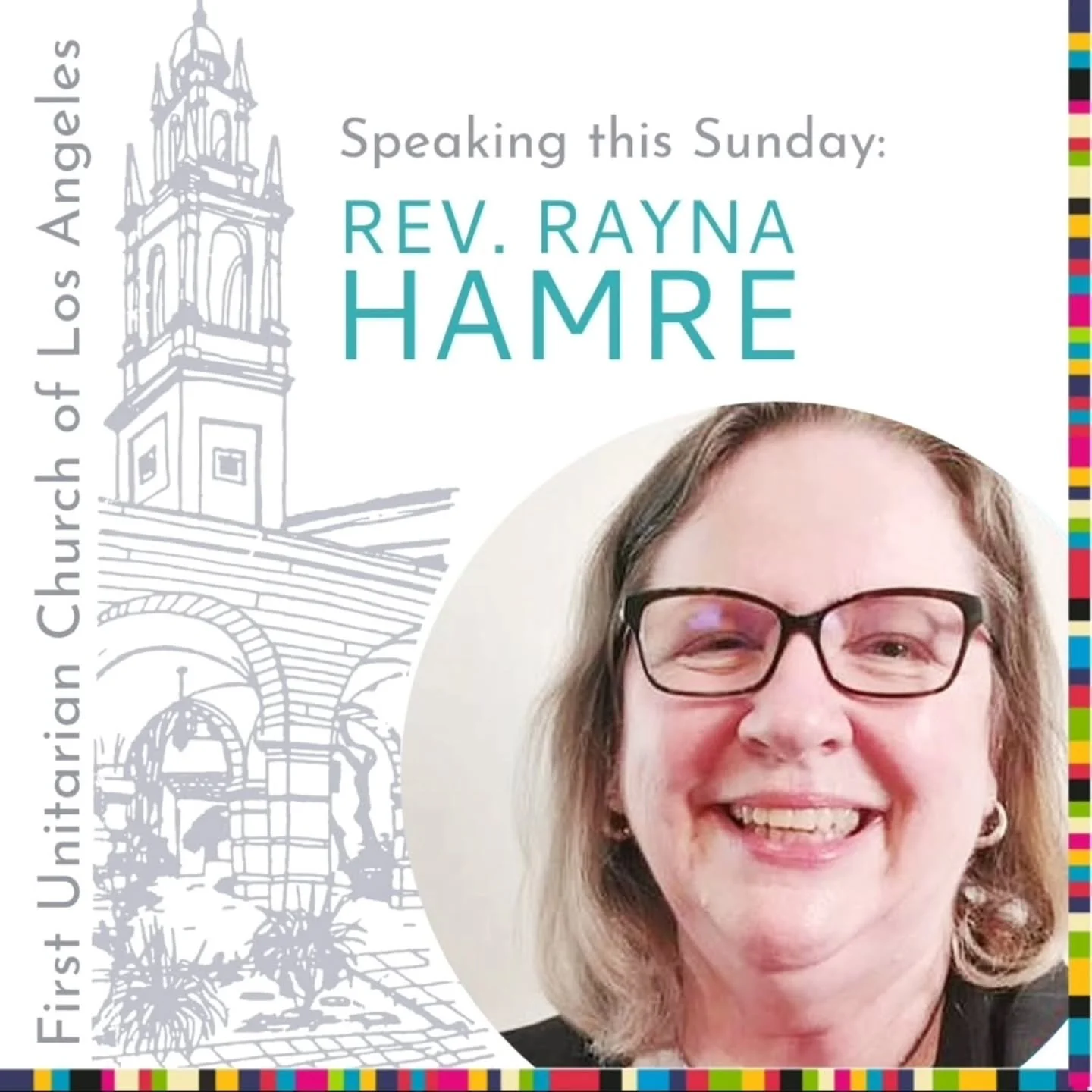 Our speaker this Sunday is Rev. Rayna Hamre. Her talk is titled "Art for Change, From the Political to the Personal." 
About the speaker:
Rev. Rayna Hamre serves as the Affiliated Community Minister at the Unitarian Universalist Church in
