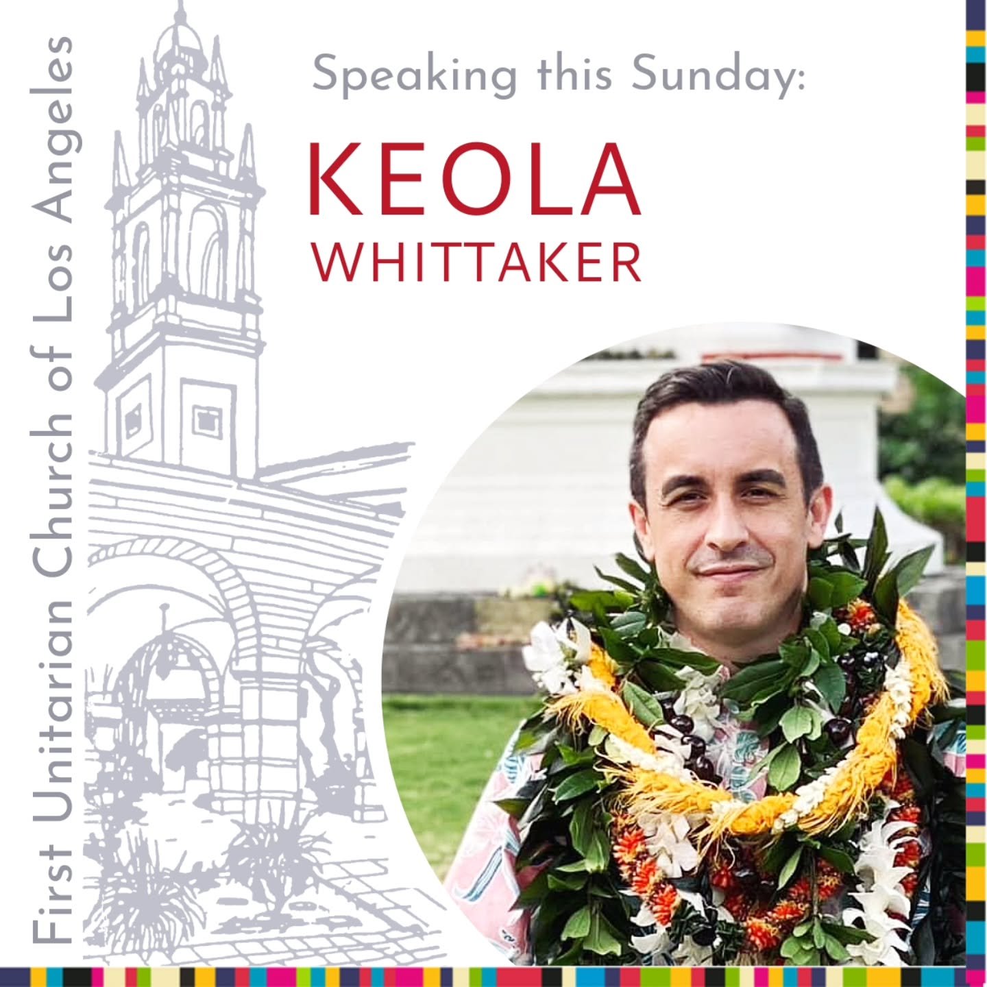 Our speaker this Sunday is Keola Whittaker! His talk is titled "Mary Didn't Know." ✨️ Join us at 11am PT. 

About the talk:

The song "Mary Did You Know?" asks questions that pierce beyond doctrine to the universal human experienc
