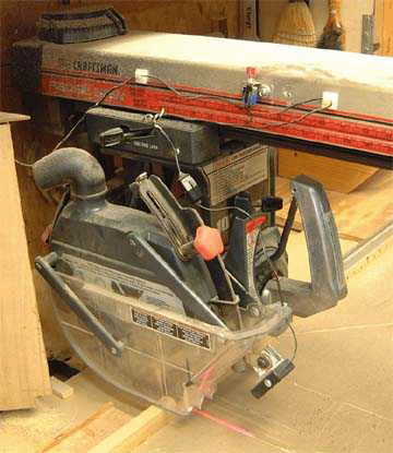 The B-15 bolts on to the kickback, or the B-3 attaches with adhesive to the splitter. 