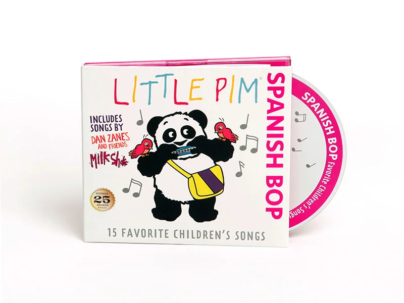 Spanish Bop album with lyrics. 15 fun children songs for children.
