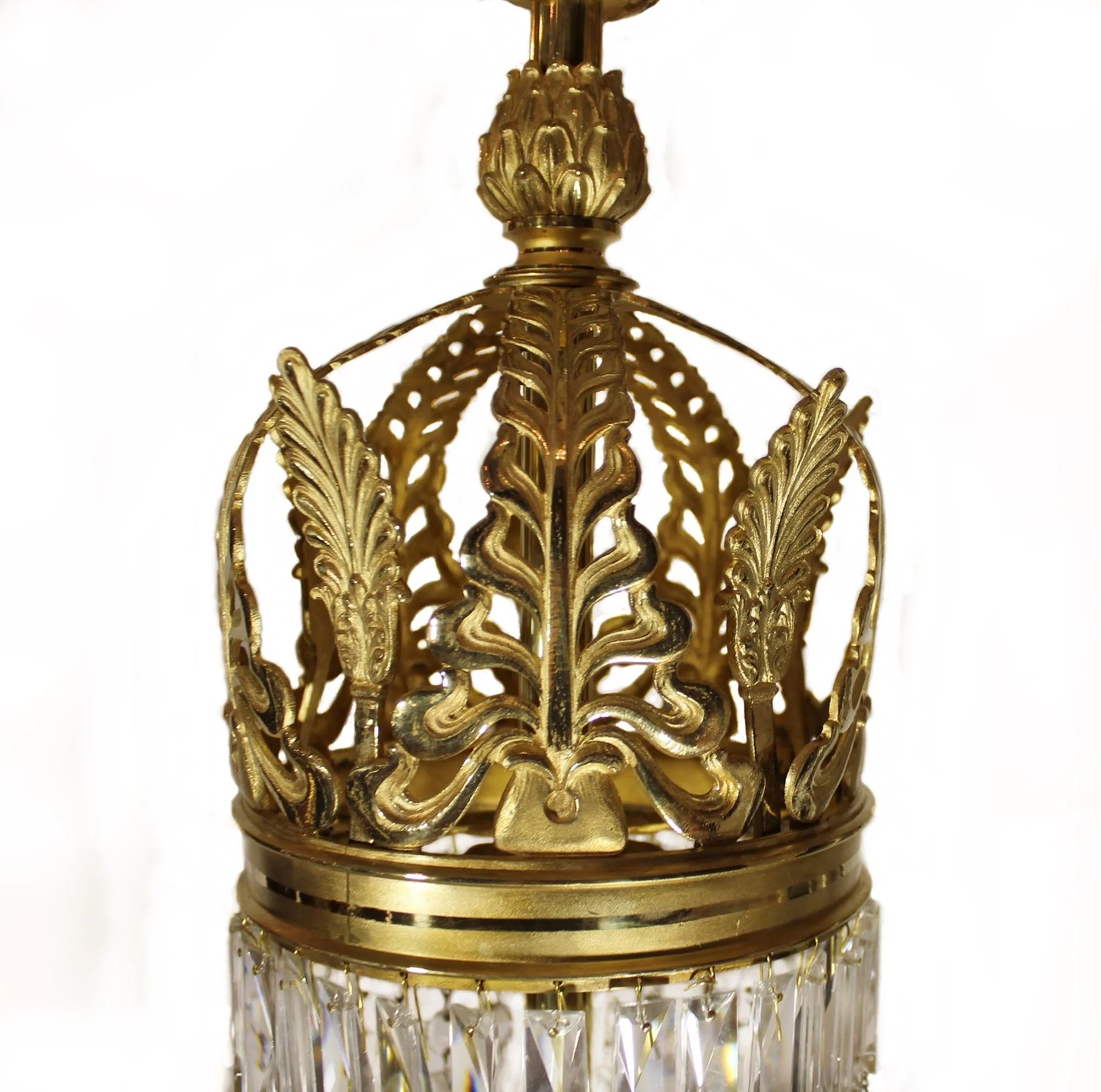 Pampig ljuskrona frankrike Hagelins antik 1805284