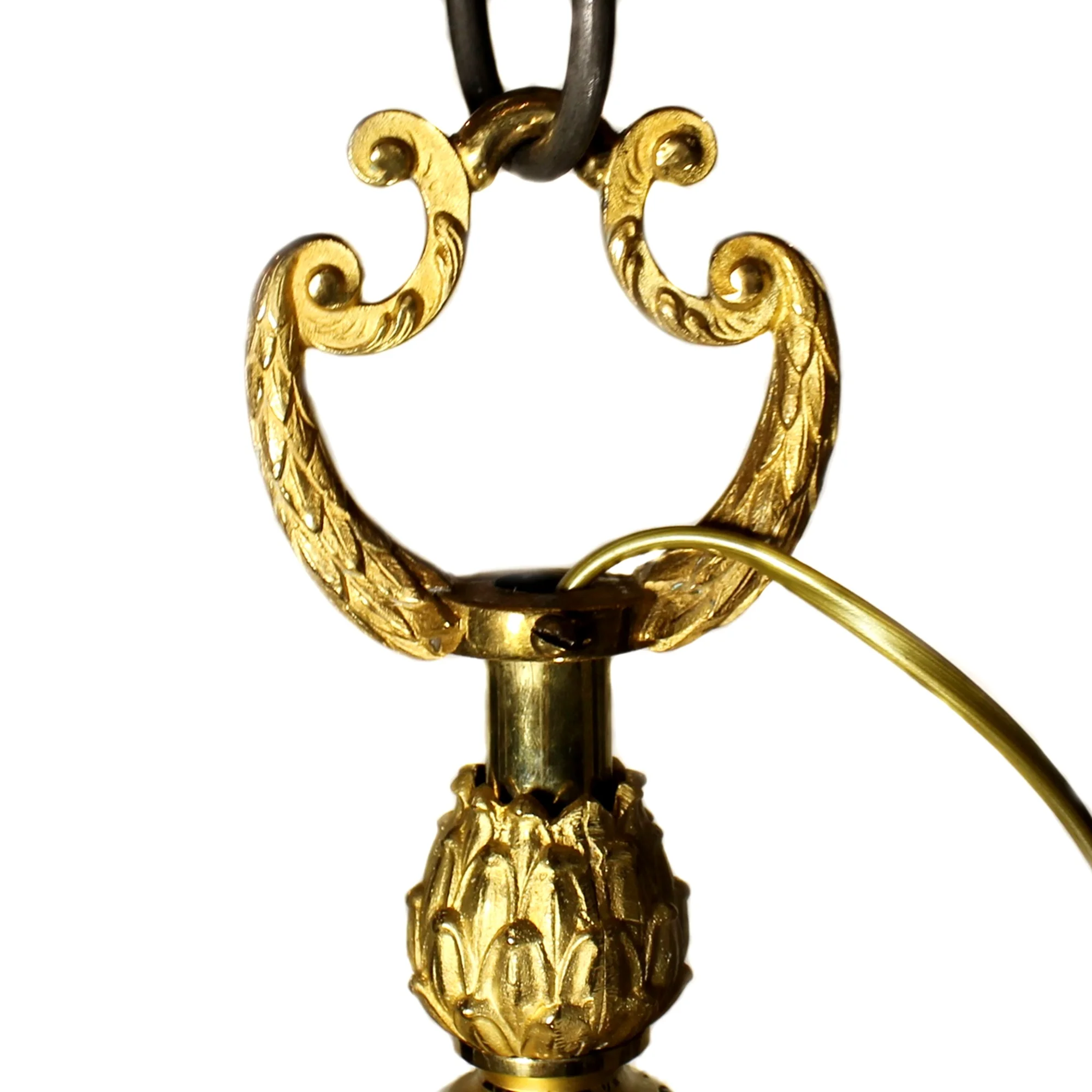 Pampig ljuskrona frankrike Hagelins antik 1805289