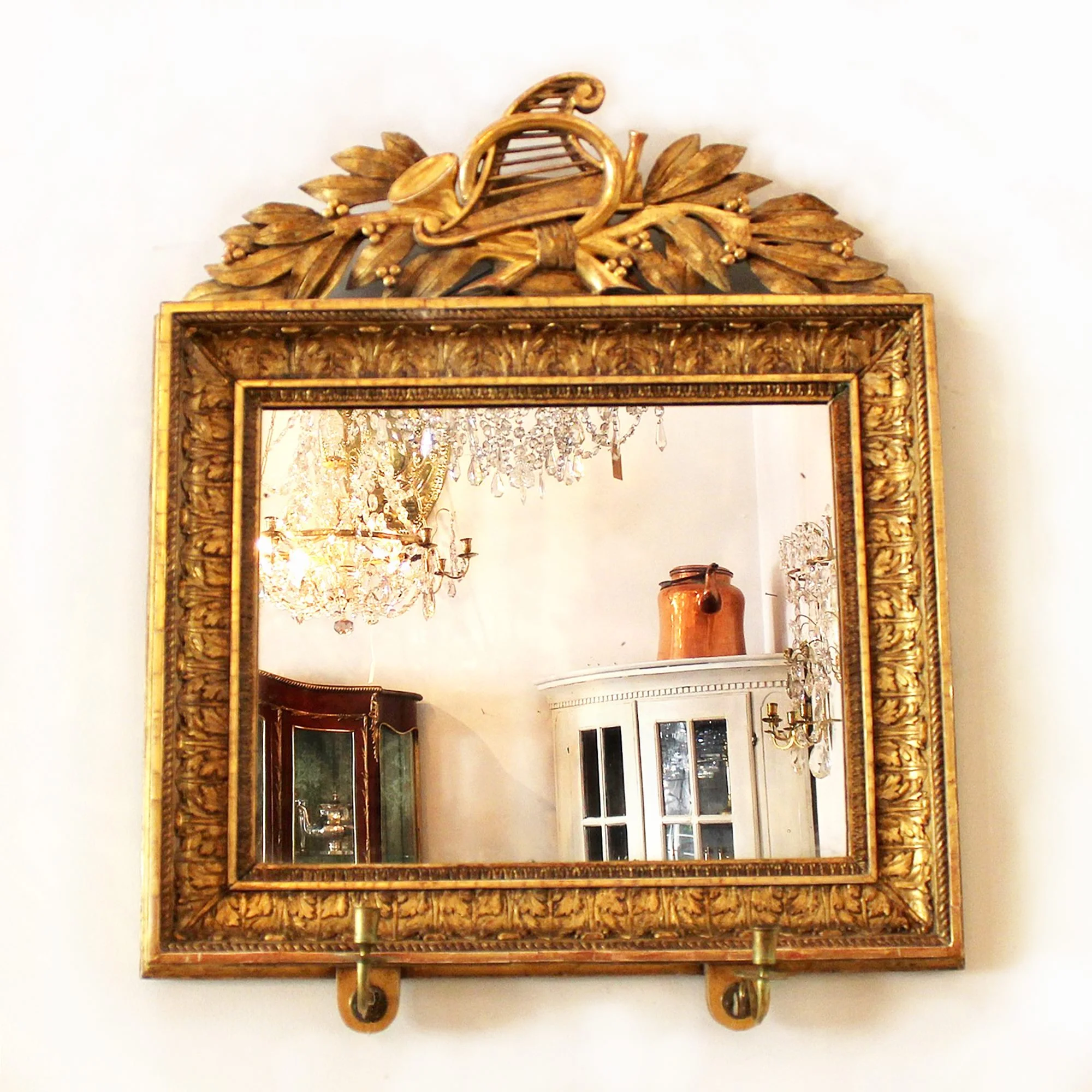 VACKER SPEGELLAMPETT FÖR TVÅ LJUS (SÅLD)