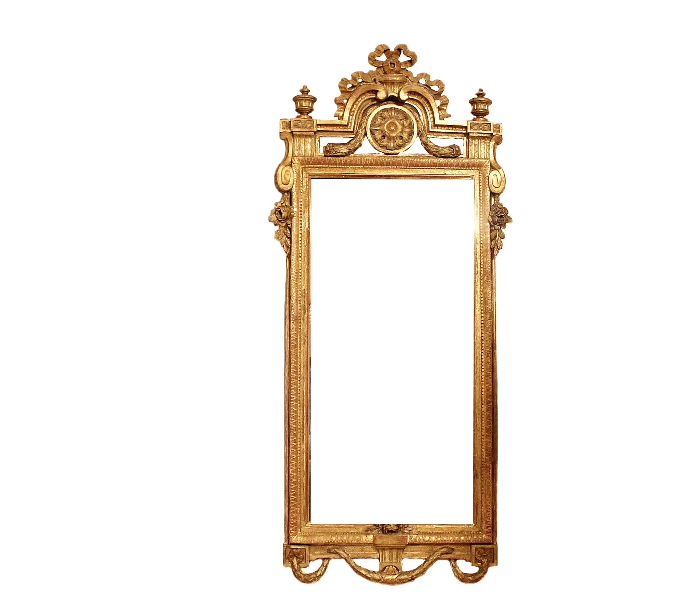 HALLSTÄMPLAD GUSTAVIANSK SPEGEL