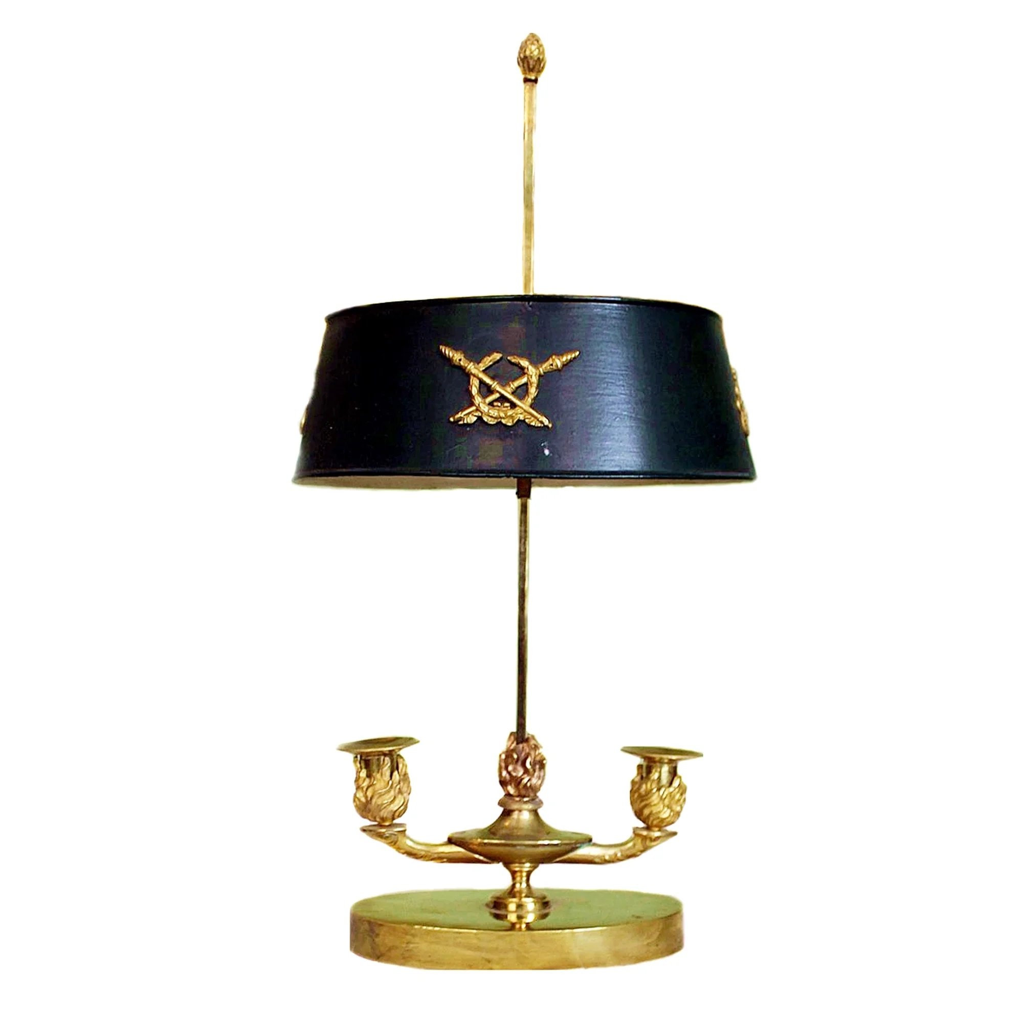 FÖRGYLLD BOUILLOTTELAMPA EMPIRE