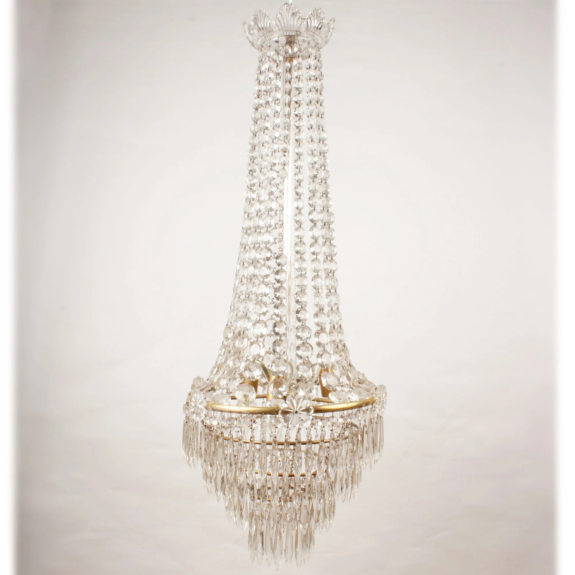 ELEGANT LJUSKRONA TIDIGT 1900-TAL