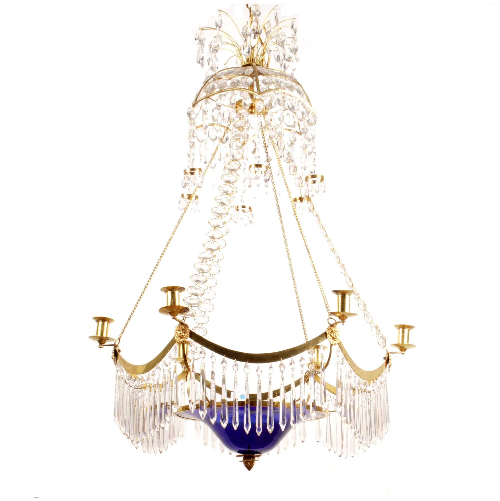 GUSTAVIANSK LJUSKRONA TIDIGT 1800-TAL