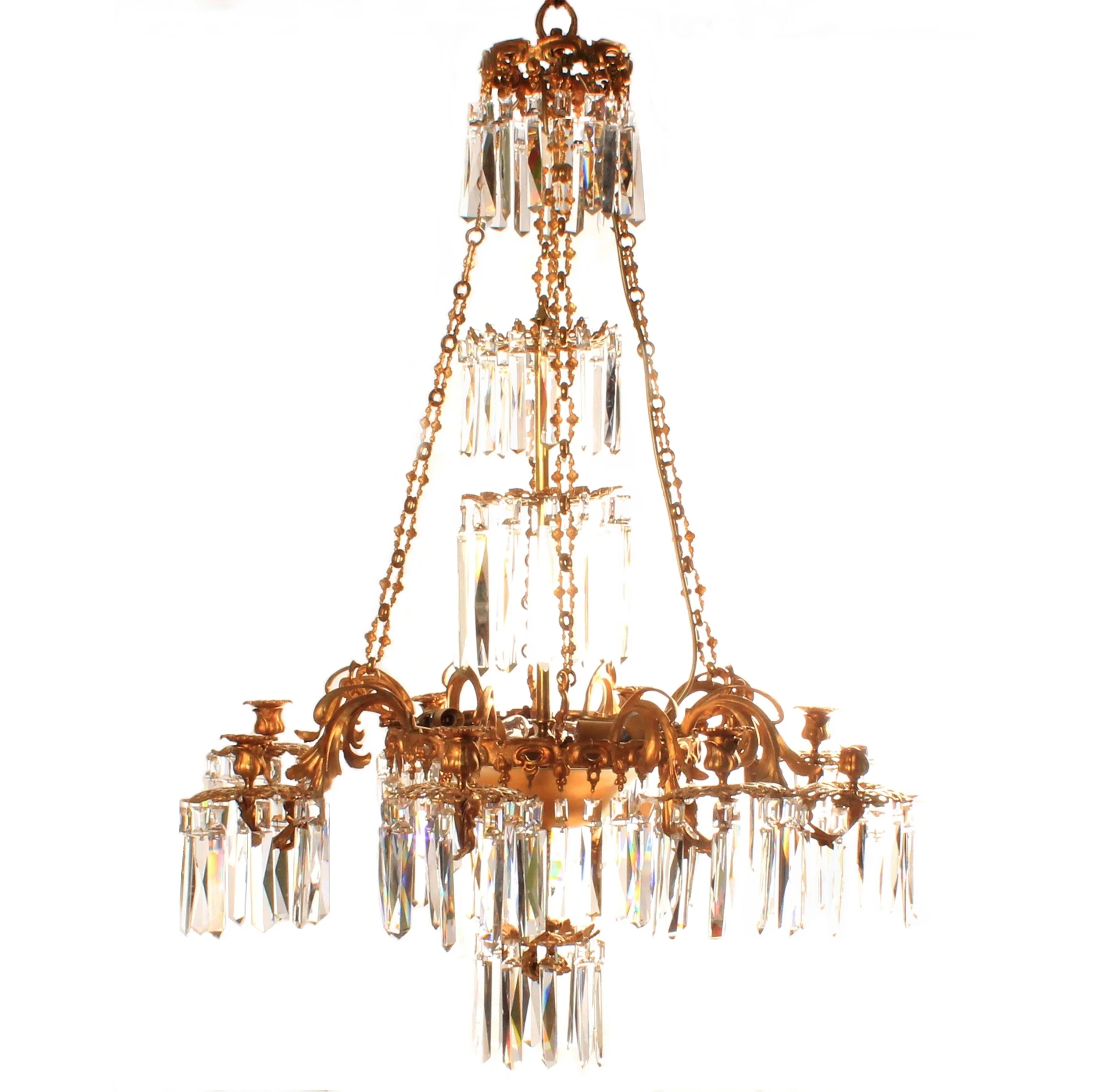 STOR OSKARIANSK LJUSKRONA