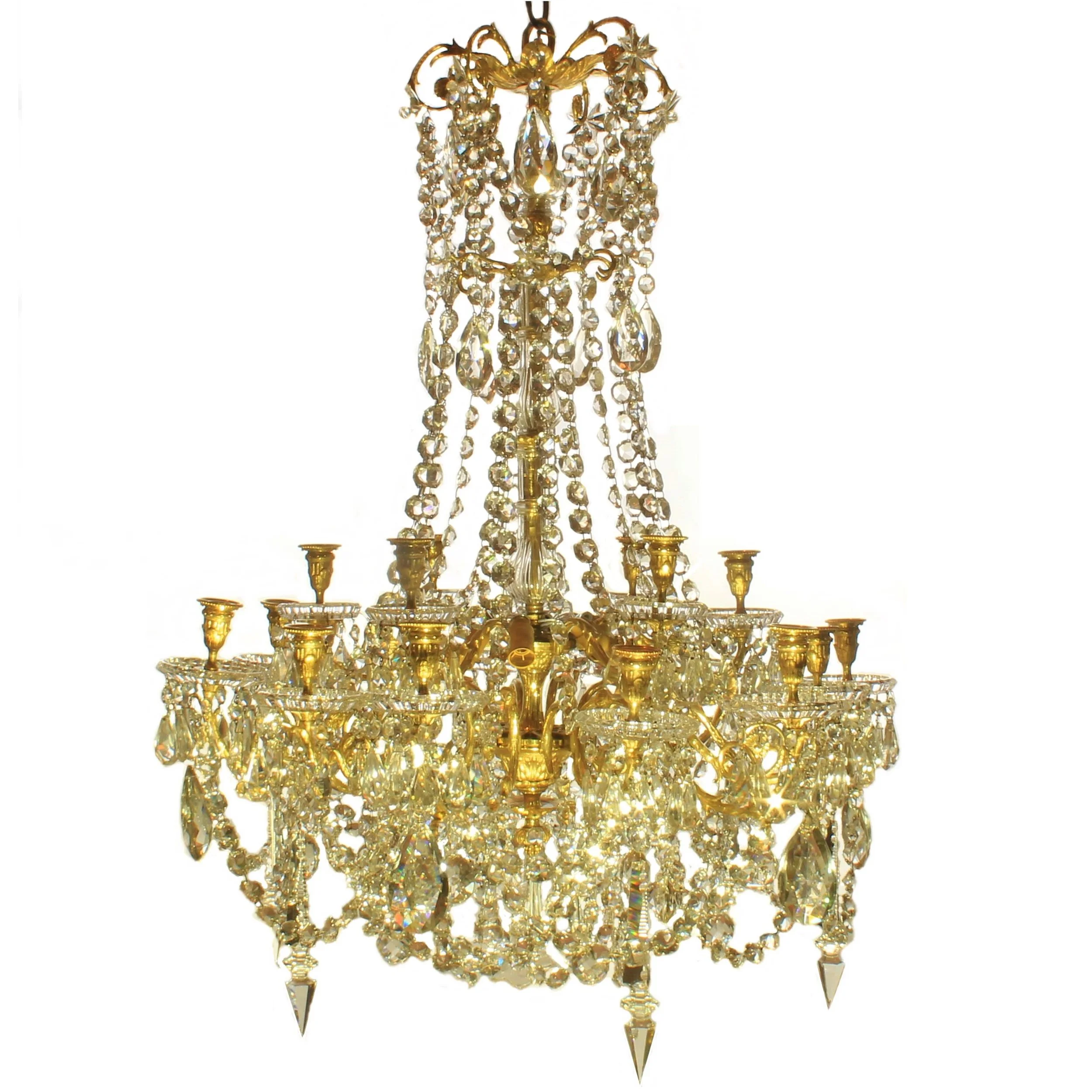 Mycket fin ljuskrona av firman Baccarat