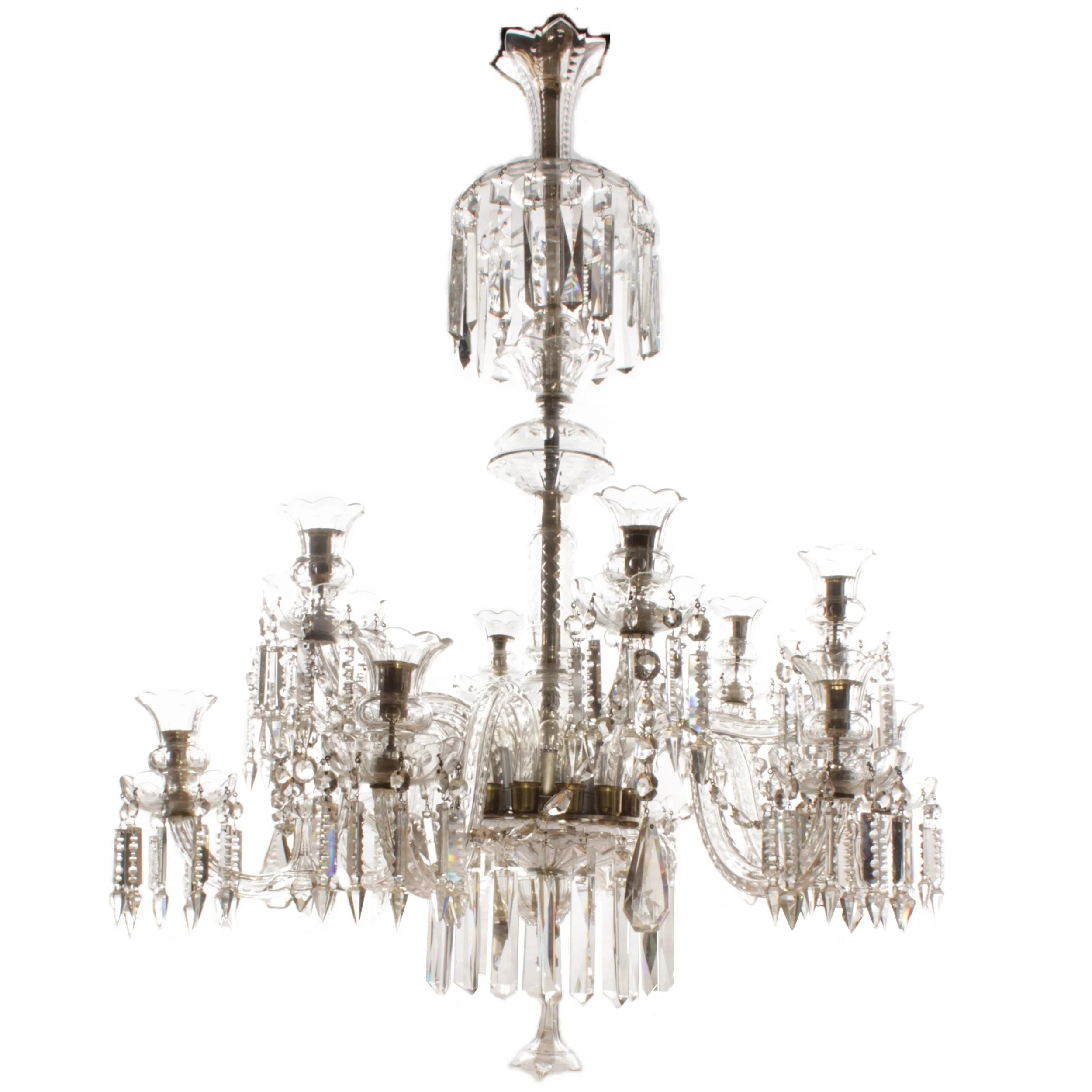 VACKER OCH ELEGANT GLASARMSKRONA