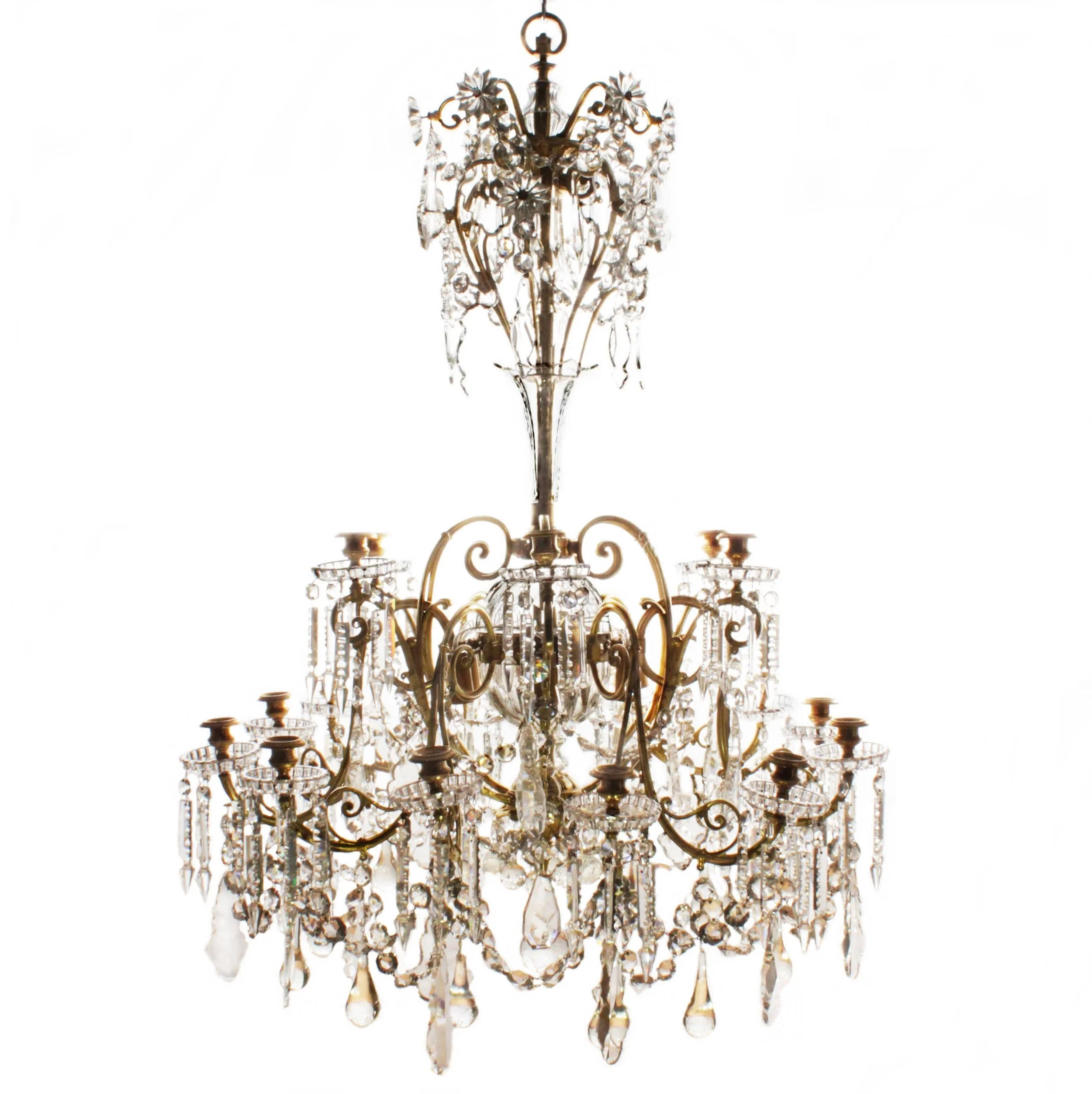 IMPONERANDE OSKARIANSK LJUSKRONA