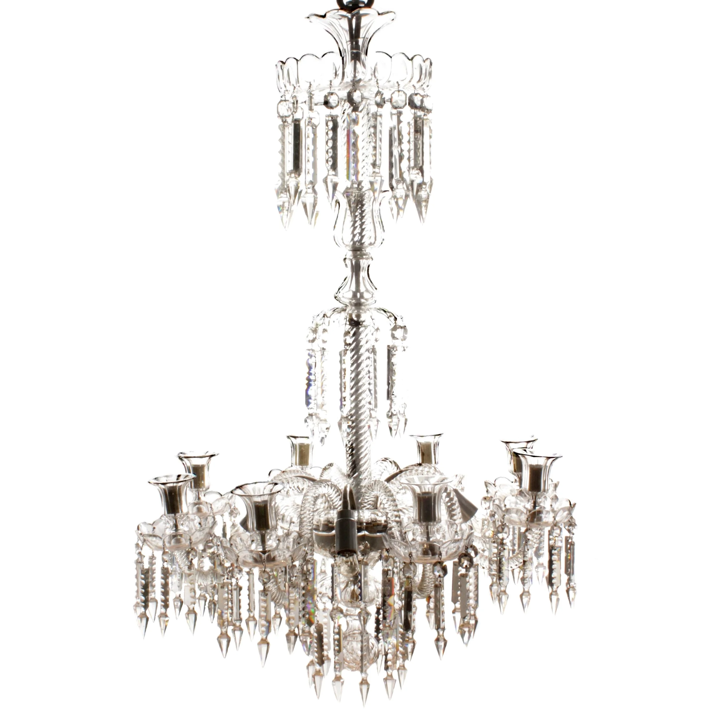 Mycket elegant glasarmskrona