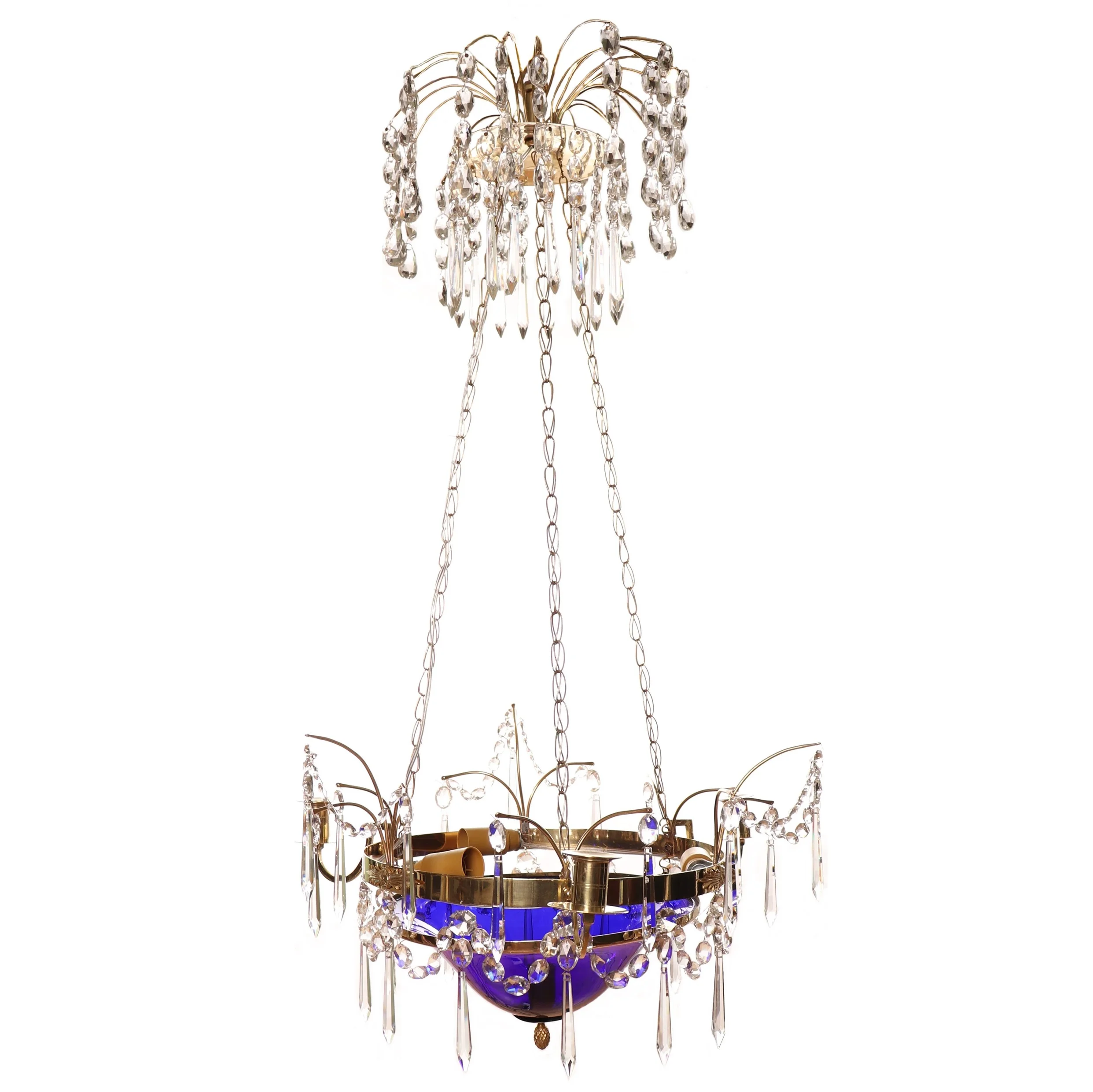 LJUSKRONA I SENGUSTAVIANSK STIL (SÅLD)