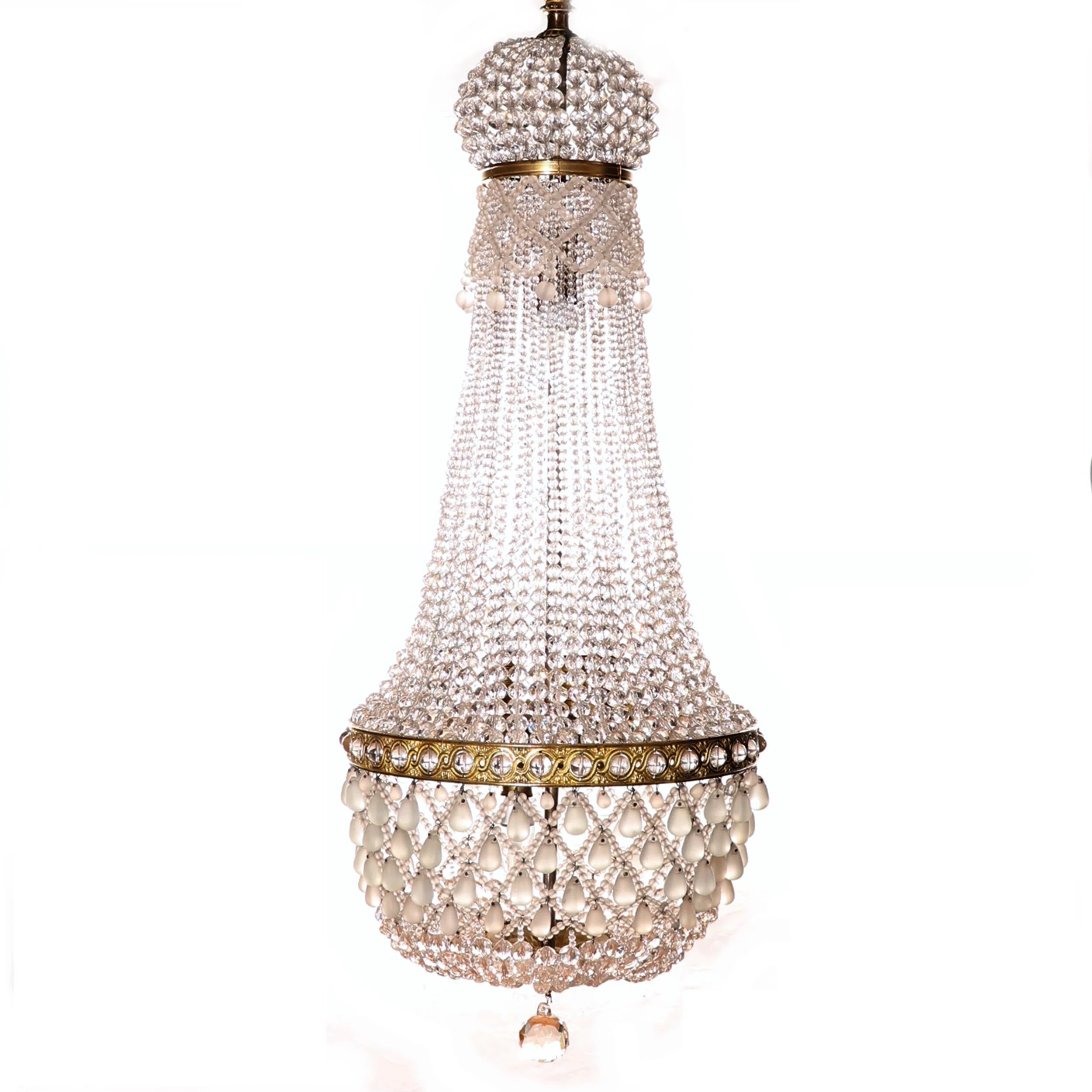 CHARMIG FRANSK LJUSKRONA CA 1900 (SÅLD)