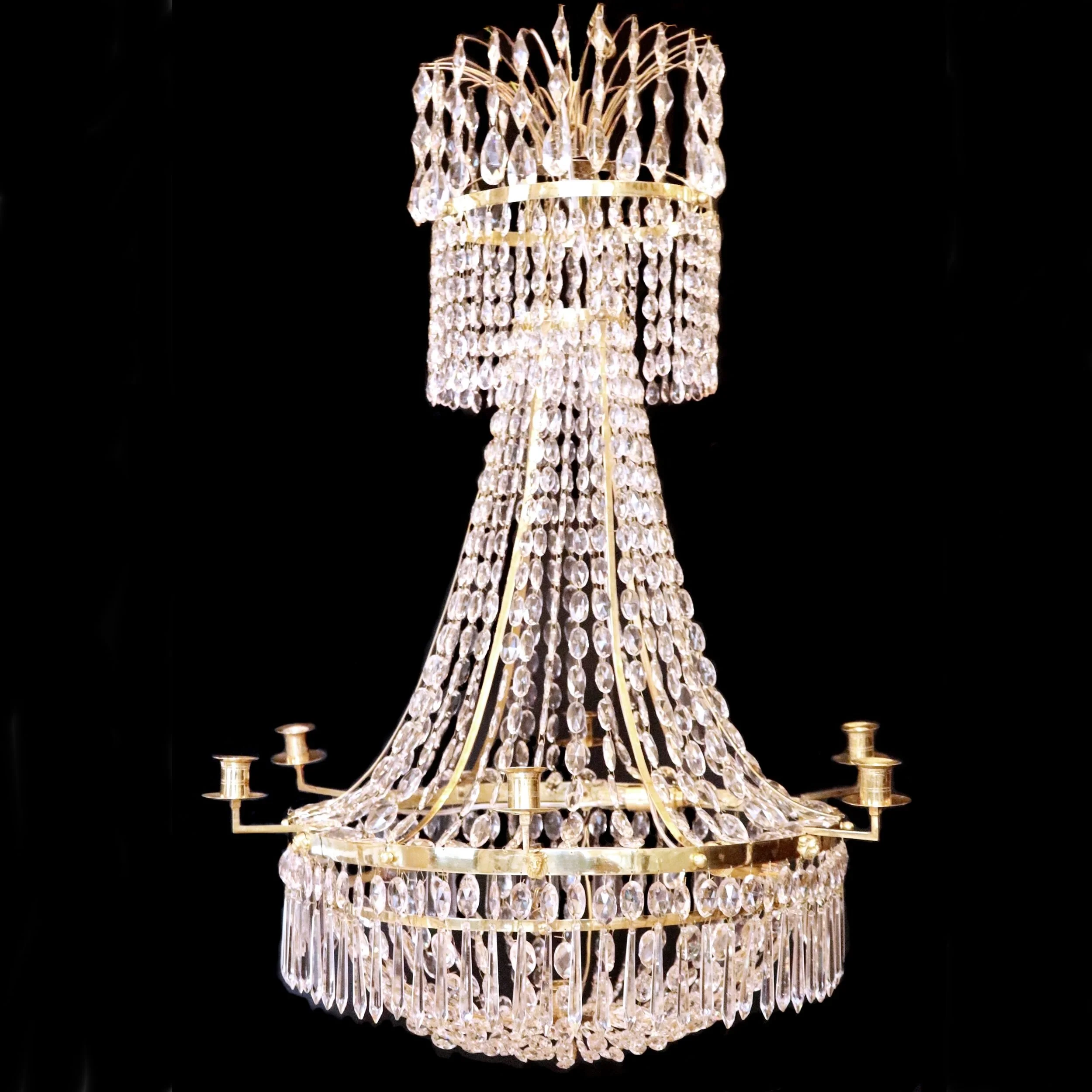 Gustaviansk ljuskrona troligen Finland.