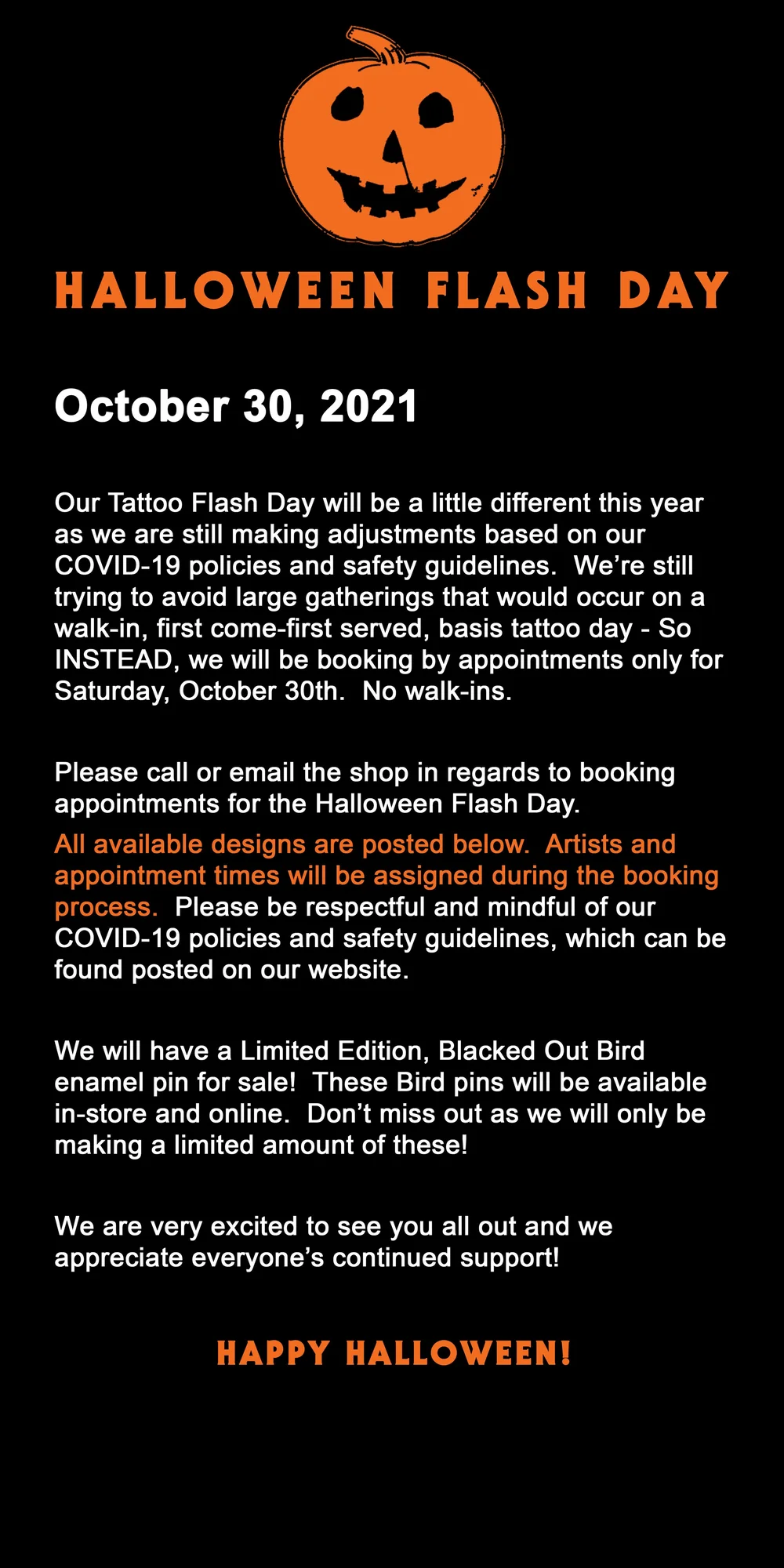 halloween flash tattoo — News — Lucky Bird Tattoo