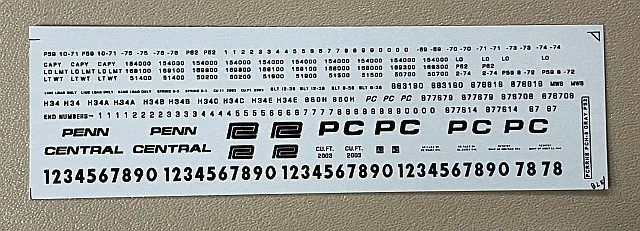 PCH-8: HO Scale PC 2-Bay Covered Hoppers Black Lettering