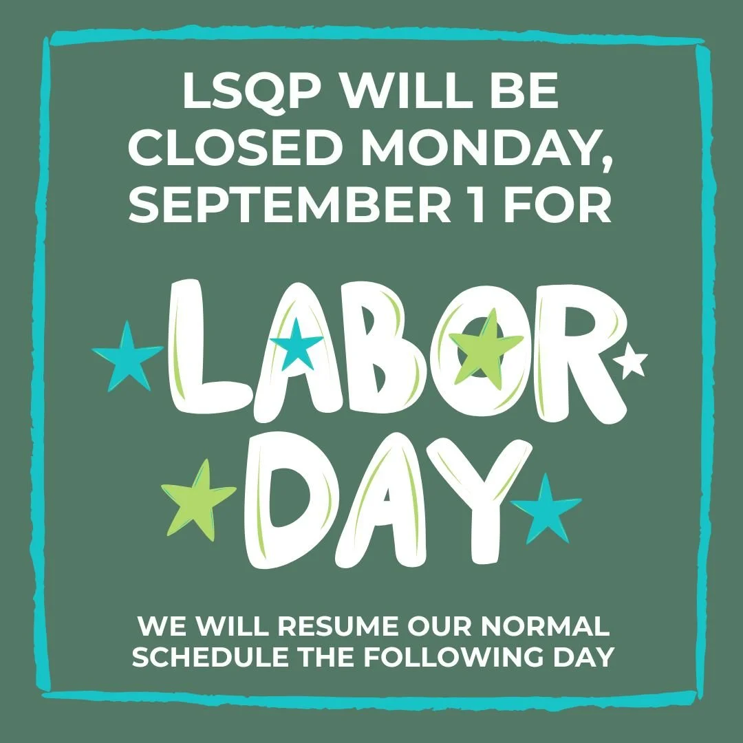 📣 Hello LSQPeeps! The studio will be closed for Labor Day - Monday, September 1st. We will resume our normal schedule the following day - Tuesday, September 2nd. ✨ Thank you!