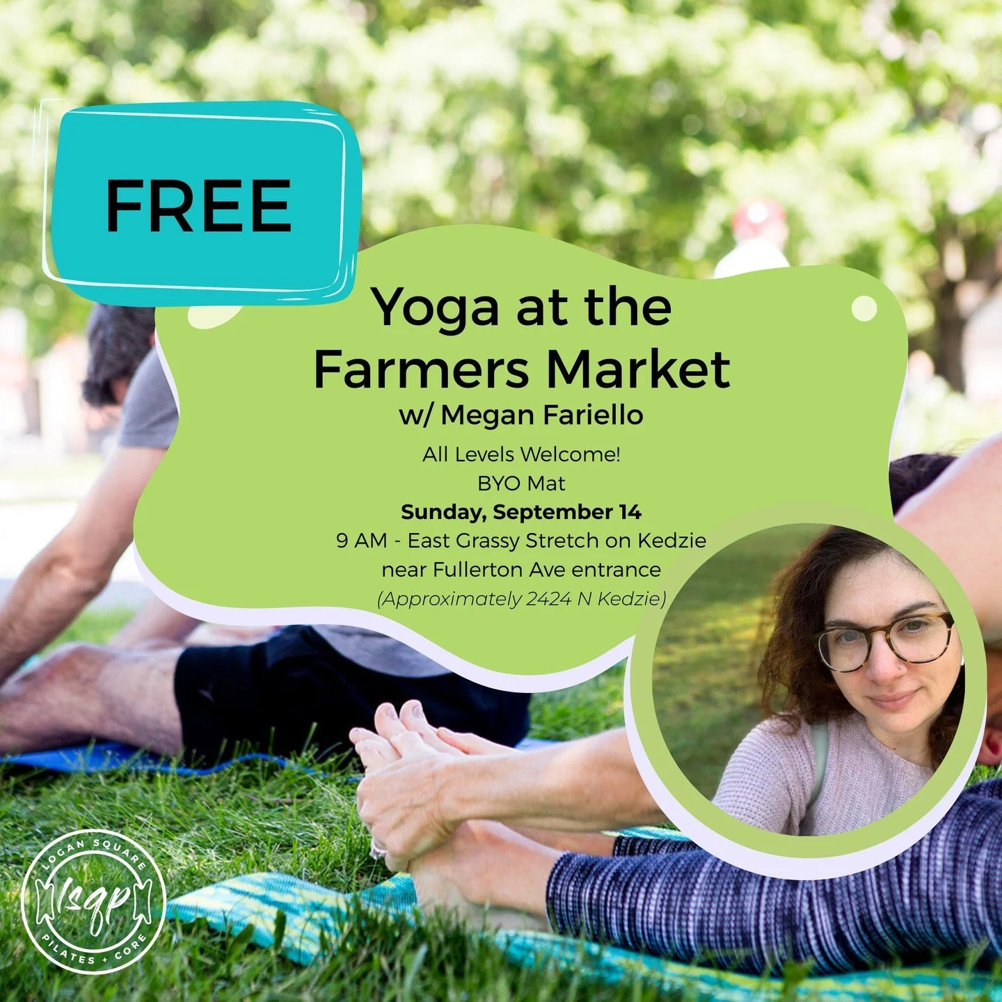 Hi LSQPeeps!!!

This Sunday we're back the the Logan Square Farmers market! Come and join @mefariello for a 45 min morning yoga class and get your Sunday started right!

📍West side of market near Fullerton &mdash; LSQP staff will be available to hel