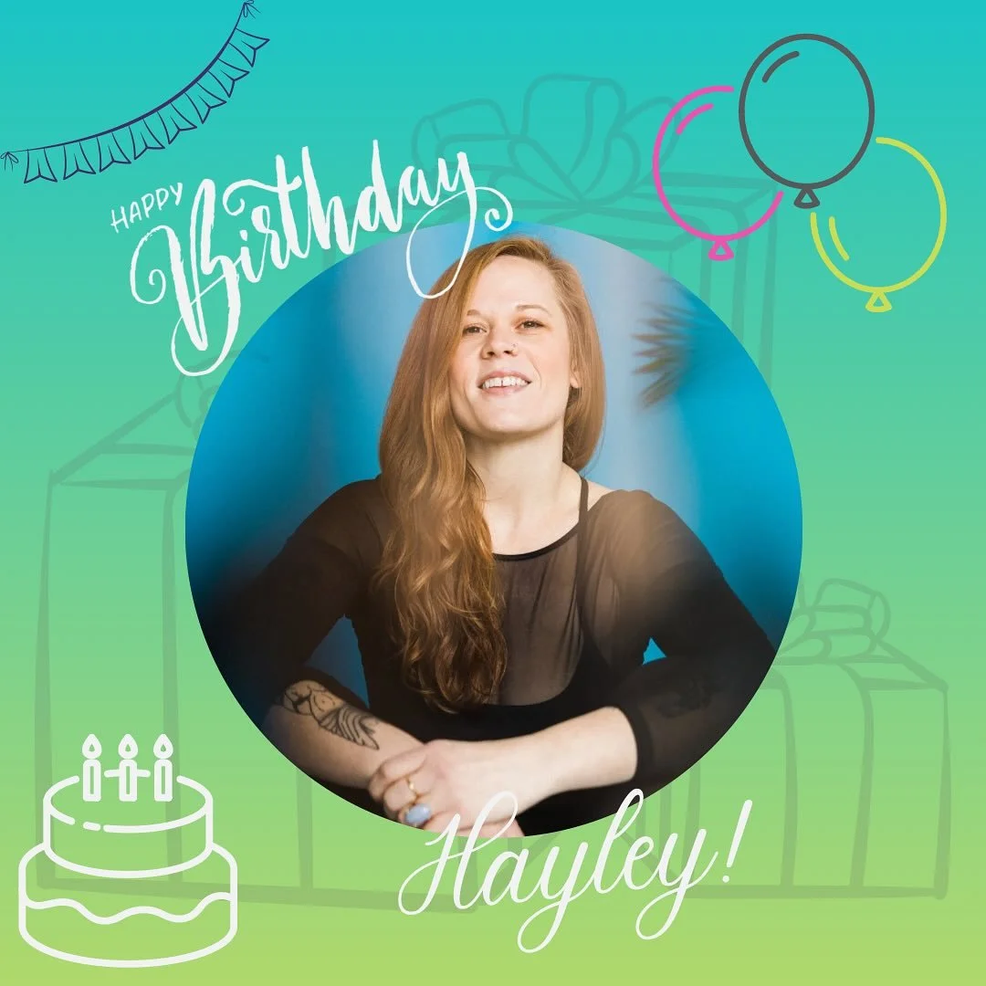 🥳 happy birthday @yoga_for_misfits !! 🥳

We love having Hayley and all her stellar, upbeat and positive energy on our team and teaching yoga classes! 💫 You&rsquo;re a star Hayley, thanks for being amazing and hope your birthday is as awesome as yo