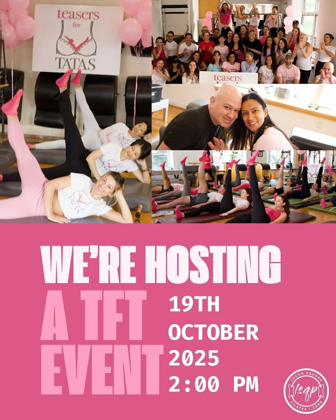 💕 Let&rsquo;s support Teasers for Tatas this month!! 💕 Another amazing event coming here to the studio on Sunday, October 19th is an Open Level Mat Class taught by our very own @da.pilates in support of @teasersfortatas ✨

This is a donation based 