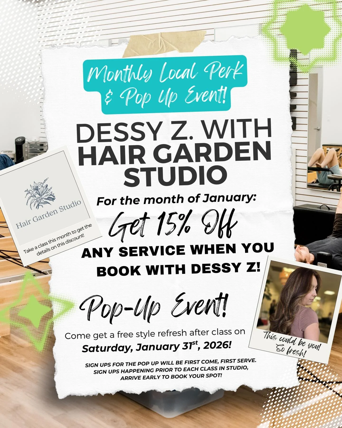 💙 Hair By Dessy! Our first Local Client Monthly Perk of 2026 💙

This January, get an amazing special deal by local hair stylist and specialist, @hair.by_dessy ✨ Dessy is the Co-Owner of Hair Garden Studio and specializes in curly and textured hair,