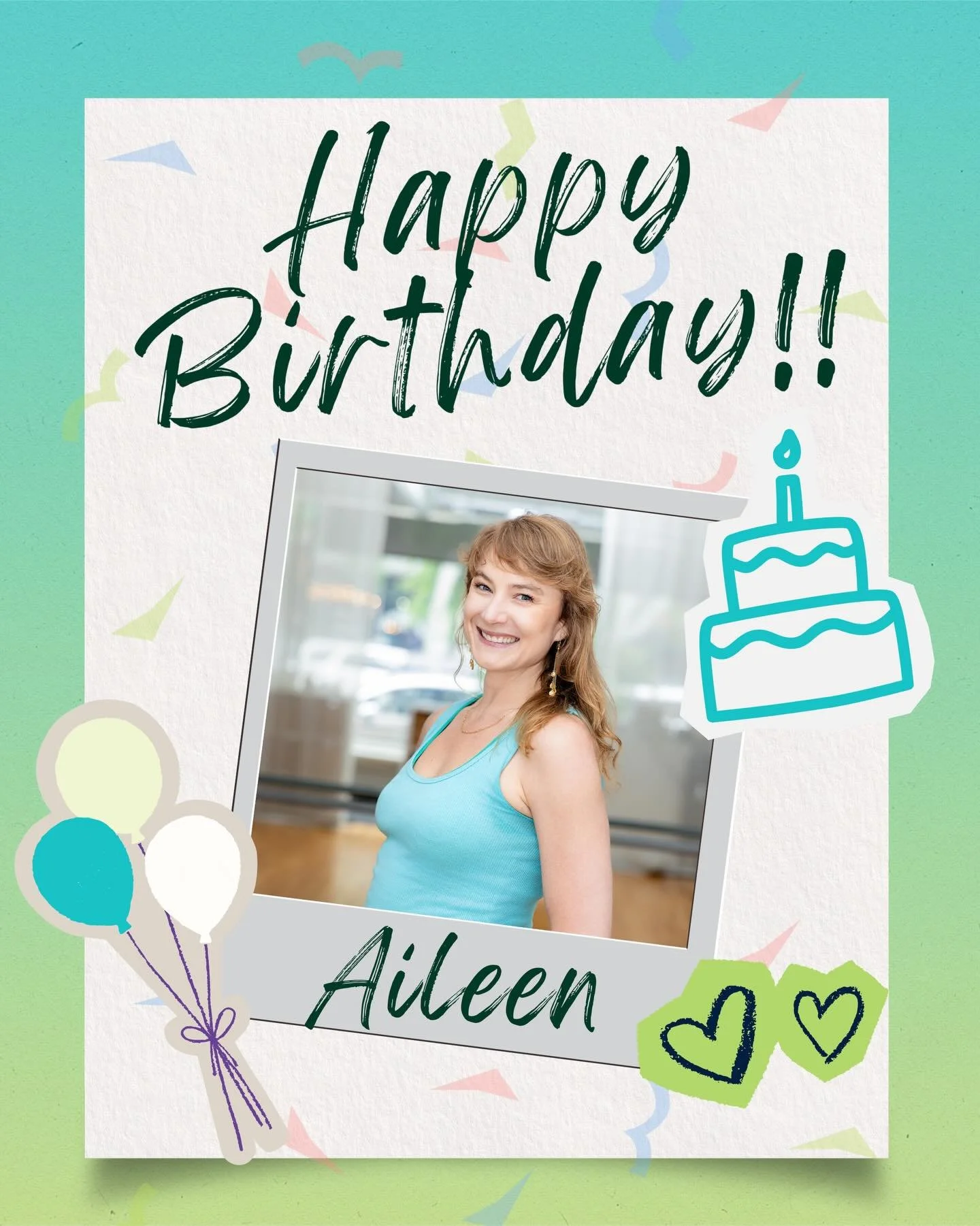 🥳 Happy Birthday Aileen!! 🥳

✨ Hip hip hooray because today we celebrate the amazing and astounding Aileen!! She helped to found the studio in 2018 and has been a rock here through the thick and thin of LSQP - and now we get to give her a big HAPPY