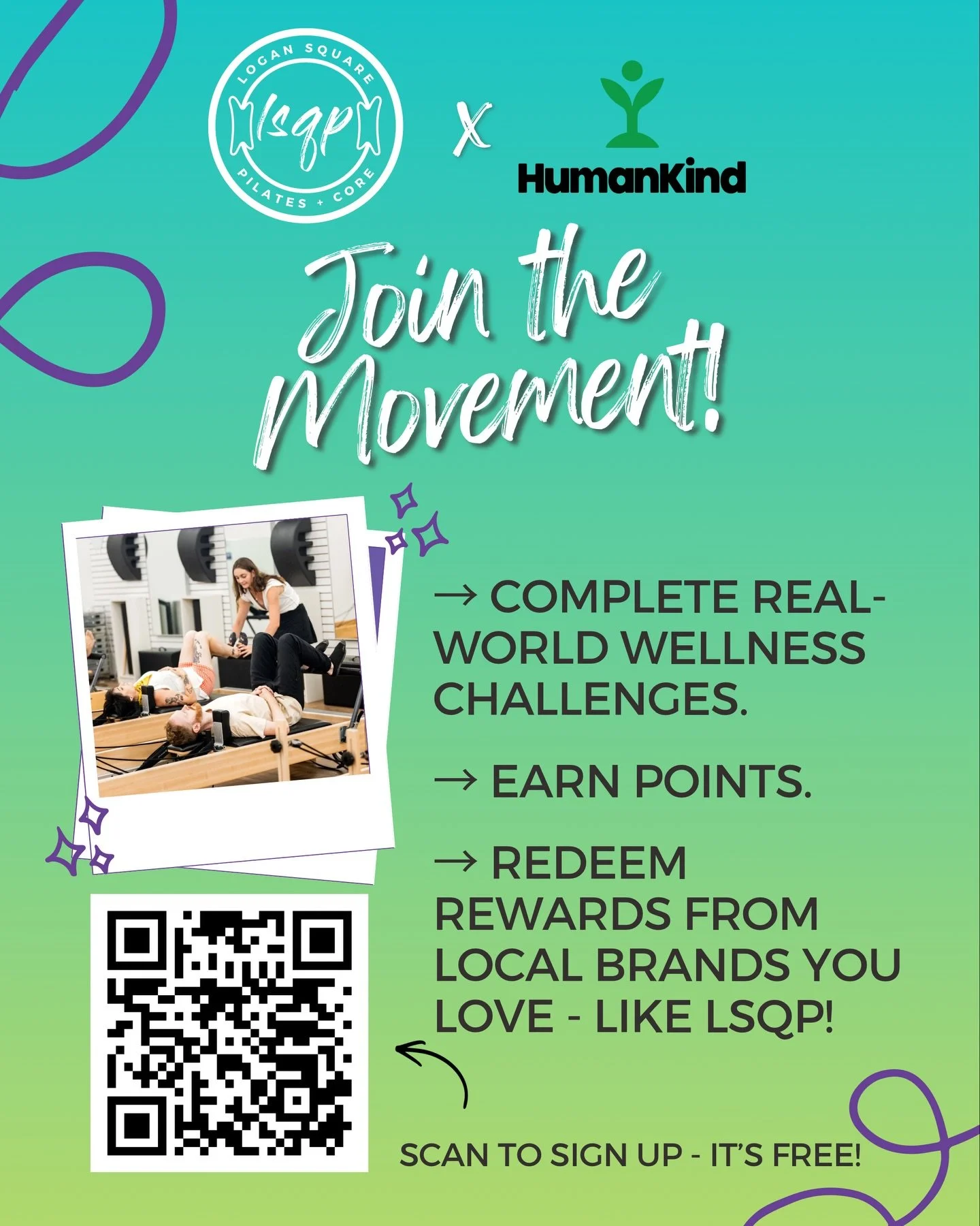 🙌 Our Monthly Partner for May is @humankind.app !! ✨

✨ LSQP is partnering with amazing new app Humankind - a community based, wellness challenge platform! It&rsquo;s free to sign up for the app and you can earn points to get rewards for your fave l