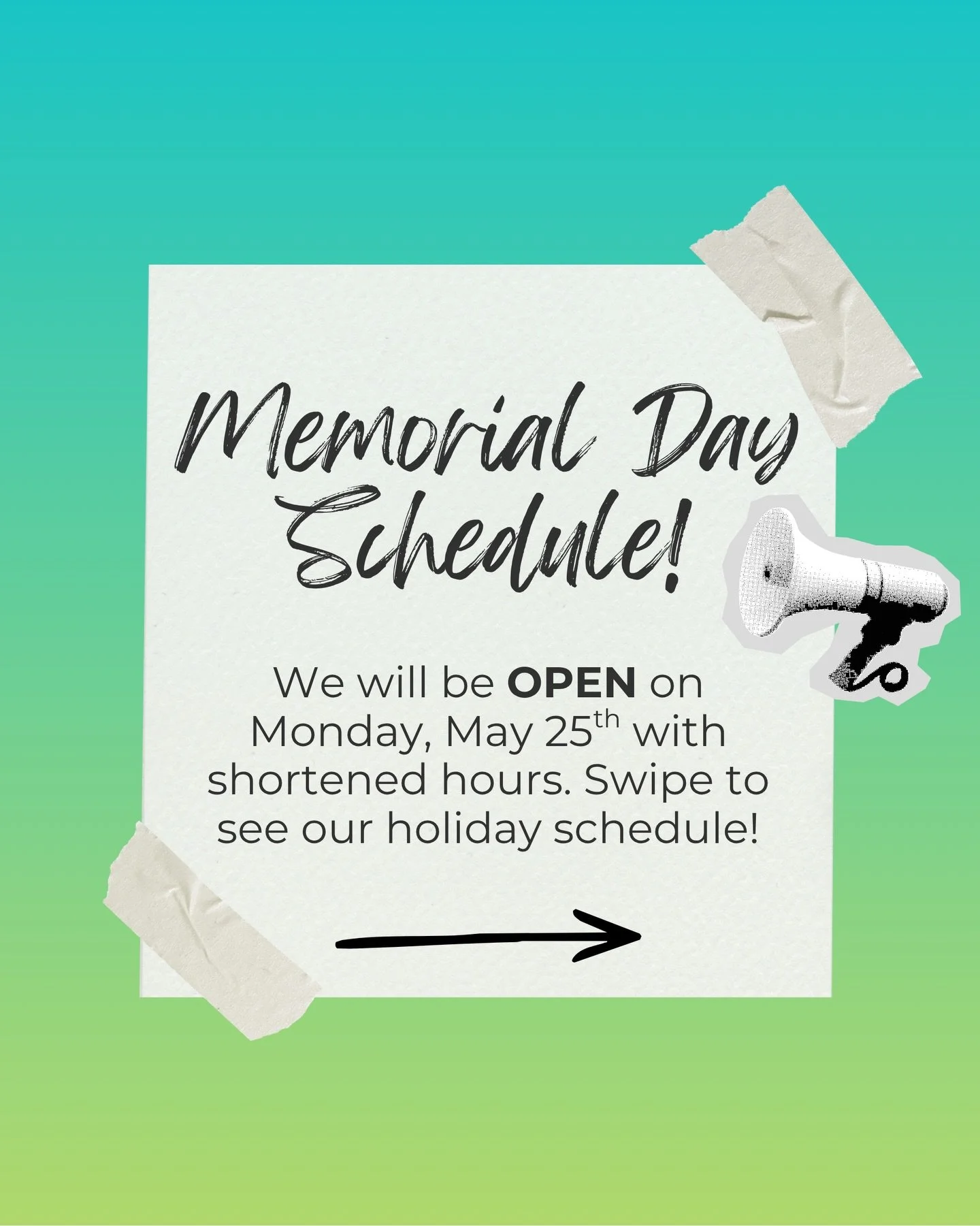 🎉 We are OPEN this Memorial Day! ✨

➡️ Join us in the studio for our shortened holiday schedule this upcoming Monday! Classes are filling quick, snag your spot in our LSQP App or on our website! 

#logansquare #memorialdayschedule