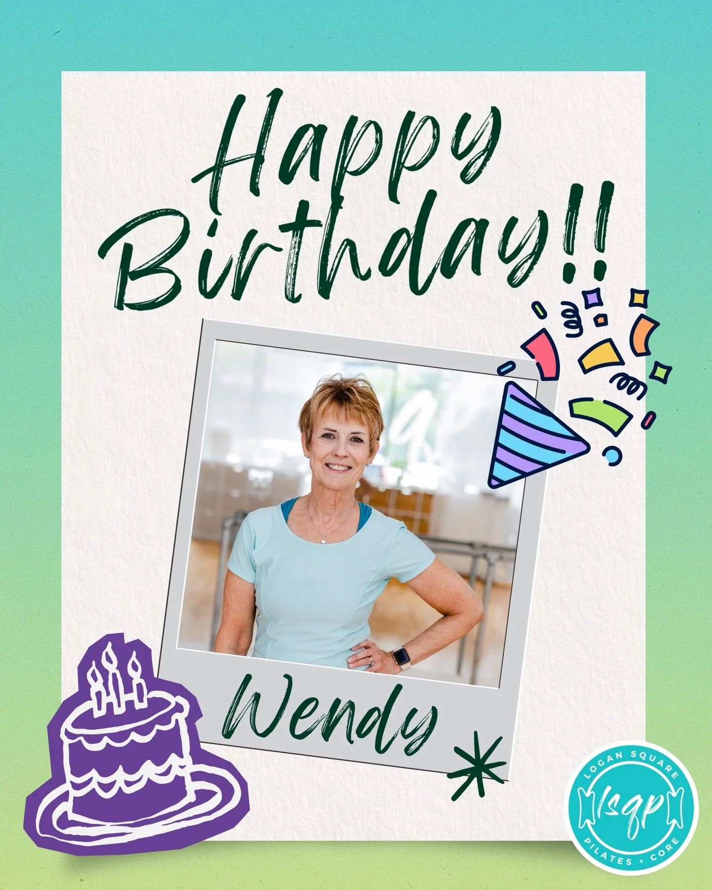 🎉 Happy birthday to the wonderful Wendy!! ✨

🙌 Wendy is one of our senior instructors here at the studio who has a wealth of knowledge and experience that she loves to share with group classes and private clients alike! 

➡️ Swing by on Tuesday mor