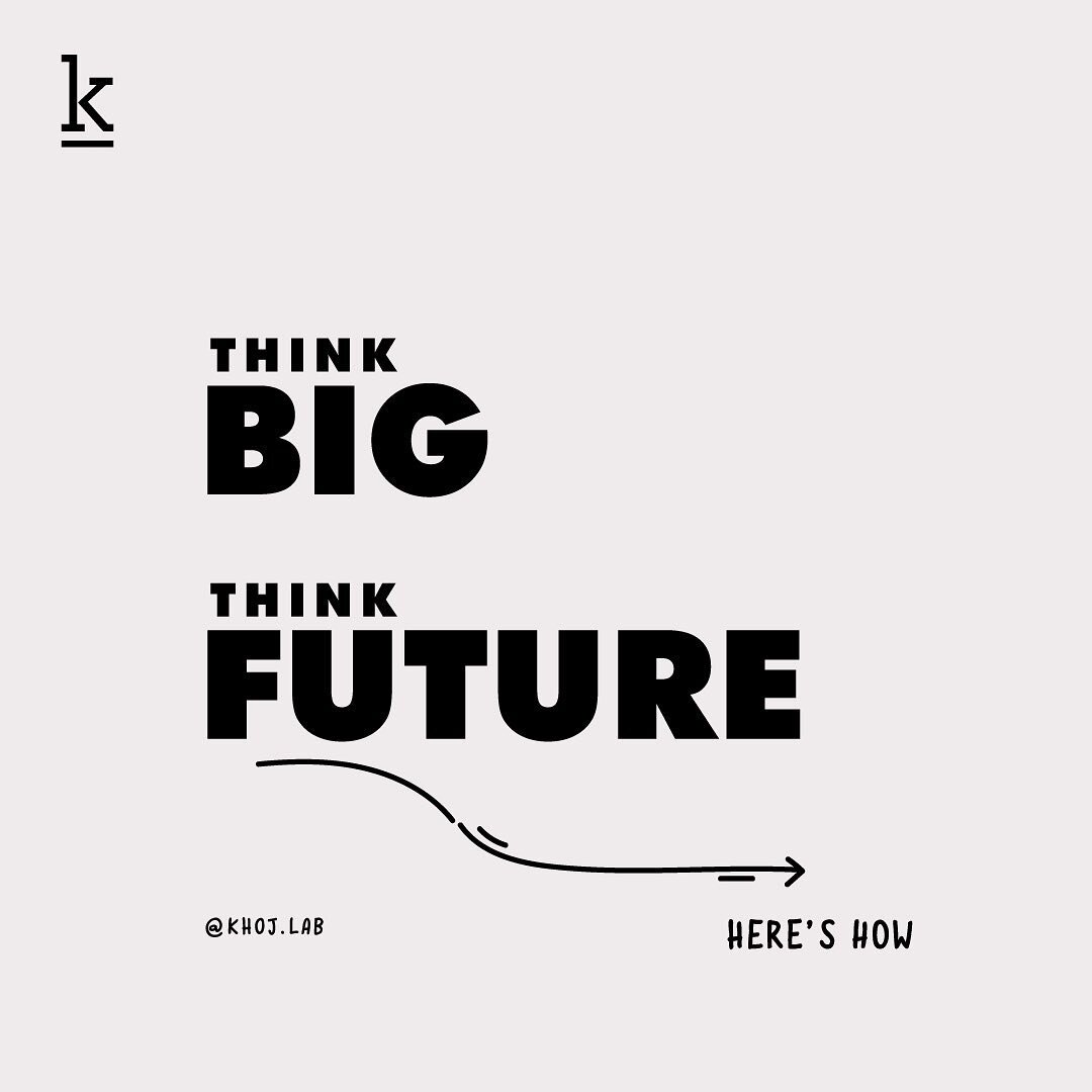 Nothing's happening? 😭 

Don't get overwhelmed by the big picture, take baby steps. 
Don't get caught up in &quot;being busy&quot; doing small stuff, think holistic and futuristic. 

Creating something new is in the balance. 👍 

#khojlab #bigpictur