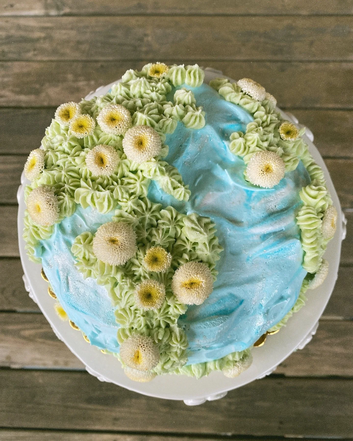 happy earth day &amp; happy 2 whole years of making ice cream cakes to me!! 🌎🌷🍦